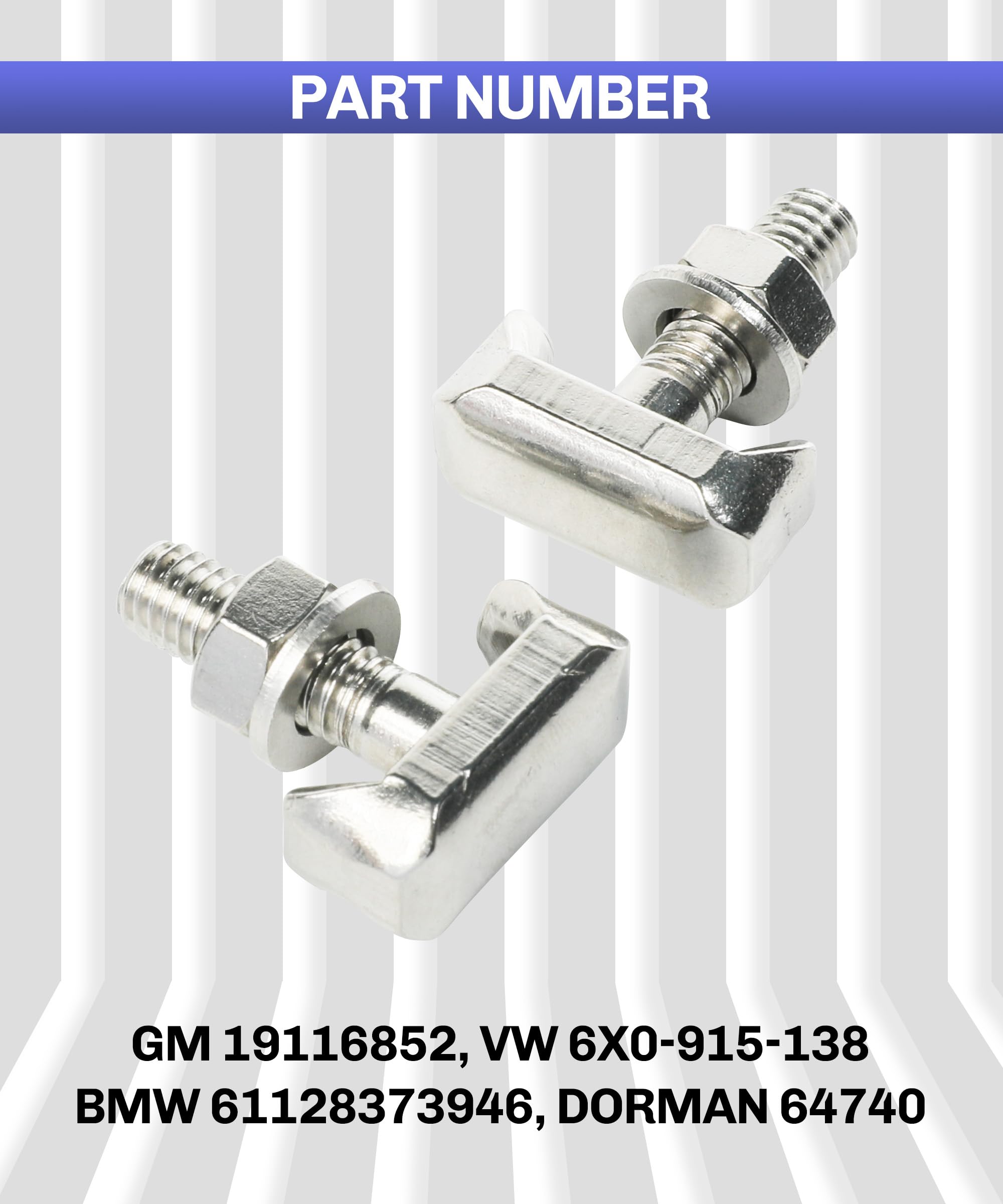 bylikeho Battery Terminal Bolt,Car Accessories Battery Terminal T-Bolt Kit,Battery Terminal Nuts Replacement,Car Battery Cable E