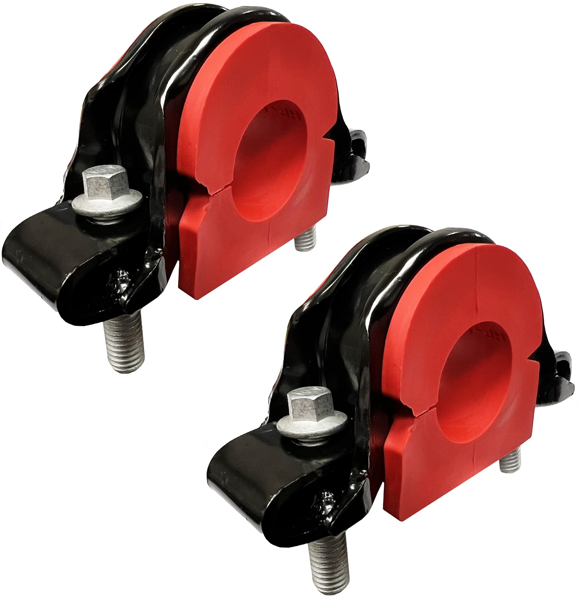 Suspension Dudes 4Pc Front Code Red Sway Bar Stabilizer Bracket/Bushing Kit Fits Escalade, Avalanche, Sierra Silverado 1500 2500