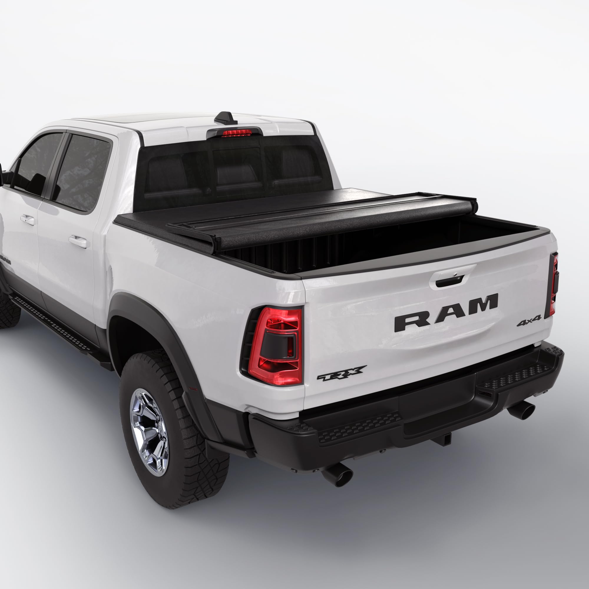 Toptiny Soft Folding Truck Bed Tonneau Cover|Tstf011|Fits 2009-2025 Dodge Ram 1500 5' 7'' Bed Without Ram Box (67.4'')