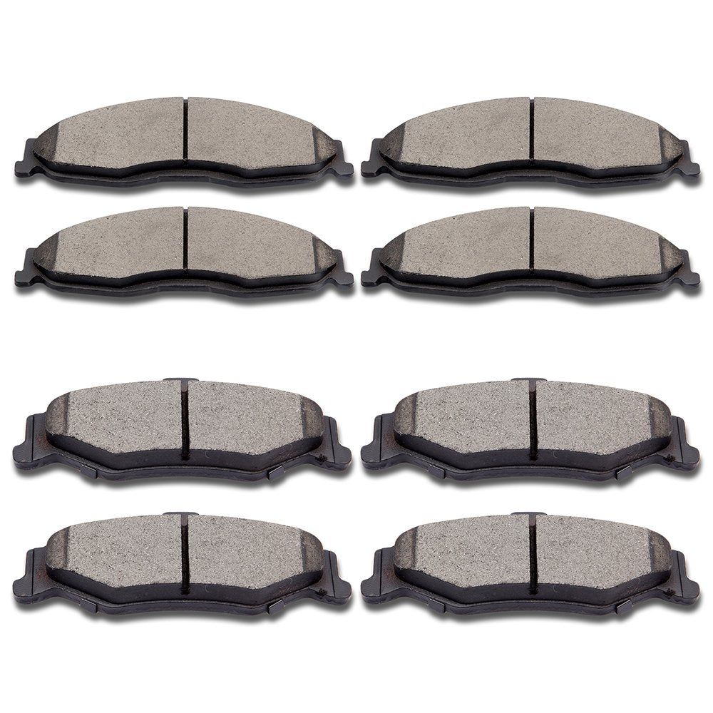 Cciyu D749 D750 Ceramic Front Rear Brake Pad Set Fit For 1998-2002 For Chevrolet Camaro,1998-2002 For Pontiac Firebird