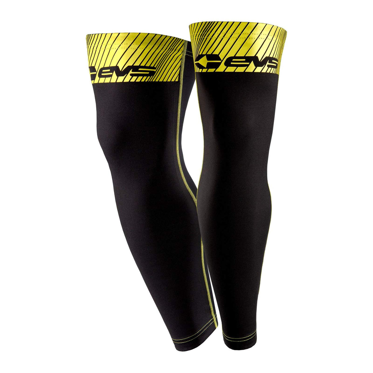 Evs Unisex Adult Off-Road Brace Sleeves, Black/Hi-Viz Yellow, Large Us