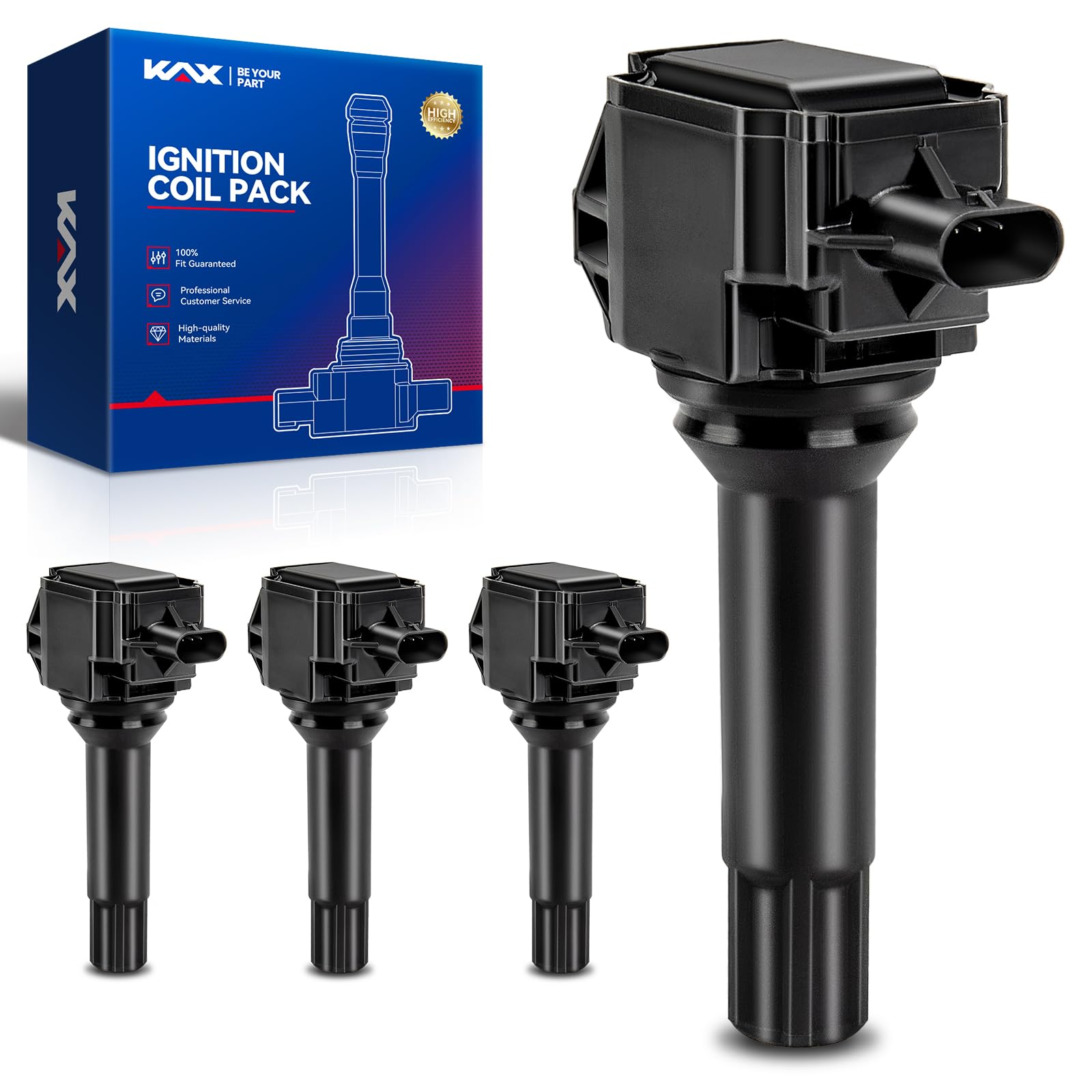 KAX Ignition Coil Packs, 4 Packs UF710 Fit for Forester 2014-2016, Outback, Impreza 2013-2015, XV Crosstrek, Legacy, FR-S, B-RZ 