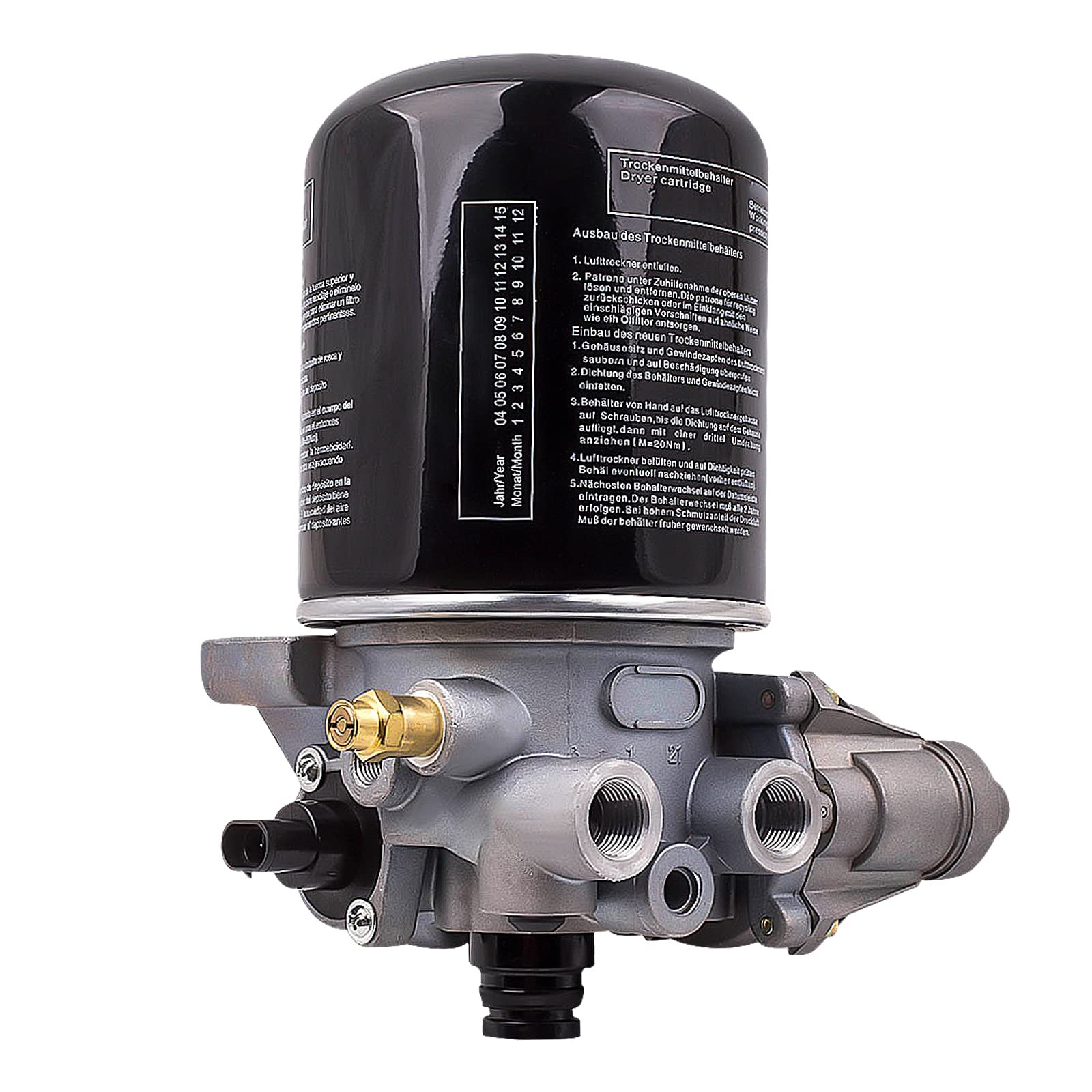 maXpeedingrods Air Dryer for Meritor System Saver 1200 Series, replacement for R955205 4324130010 12V Interior Cab Fresh Air Fil