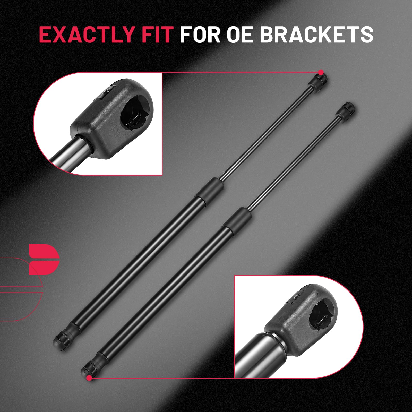 Bdfhyk C16-22632 36Inch 185Lb (823N) Gas Shocks Struts Lift Support For Snowmobile Trailer, Heavy Sled Trailer Cap, Truck Cover,