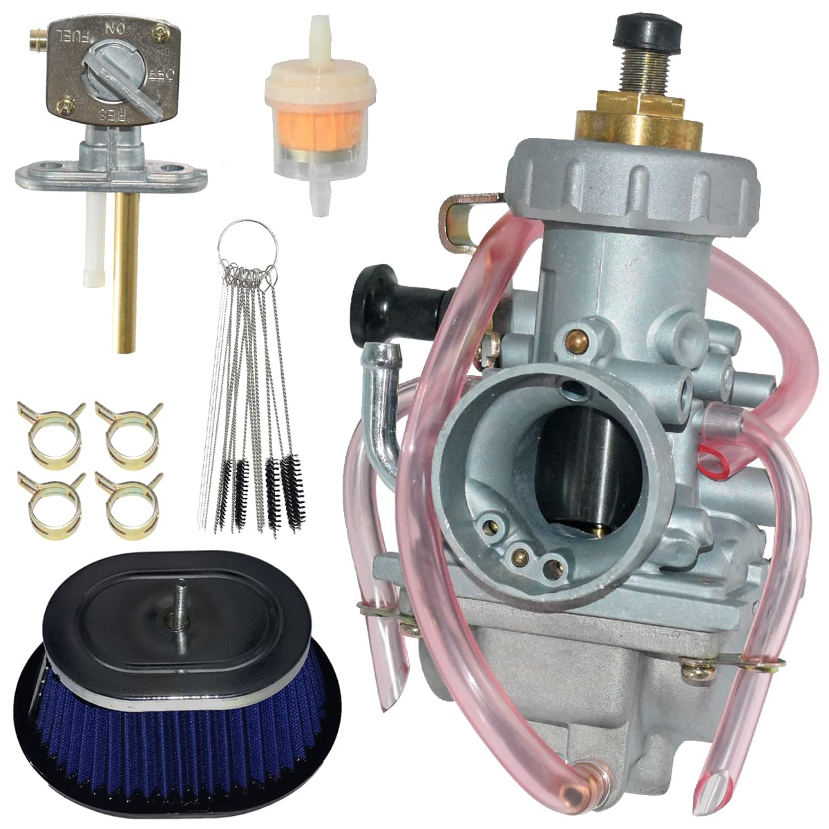 Jdllong Carburetor For Yamaha Blaster 200 Yfs 200 1988-2006 Atv Carb Parts With Air Filter & Fuel Petcock Valve