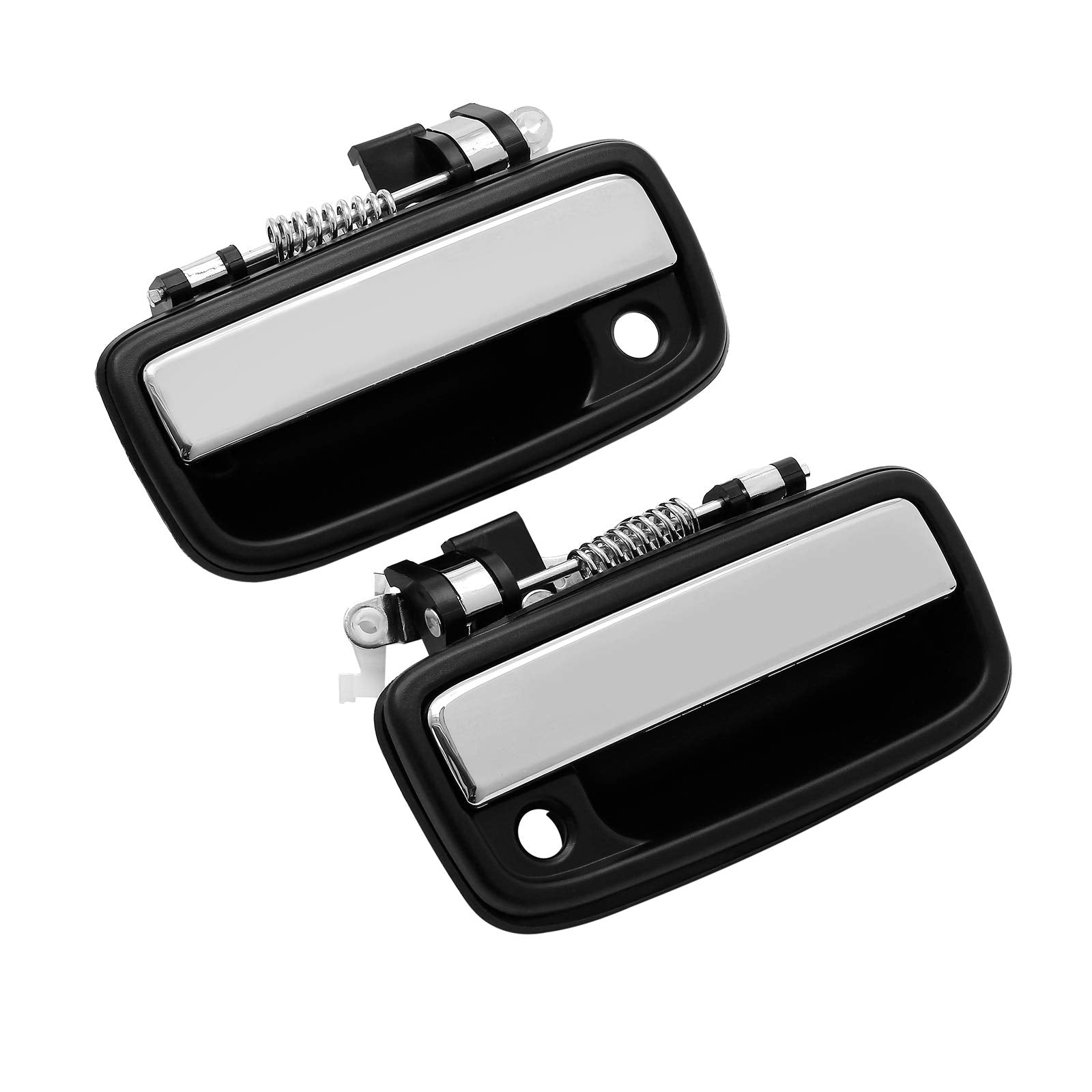 Gledewen Exterior Door Handle Front Left & Right Pair with Key Hole | Replacement for 1995-2004 Toyota Tacoma, 2004-2012 Toyota 