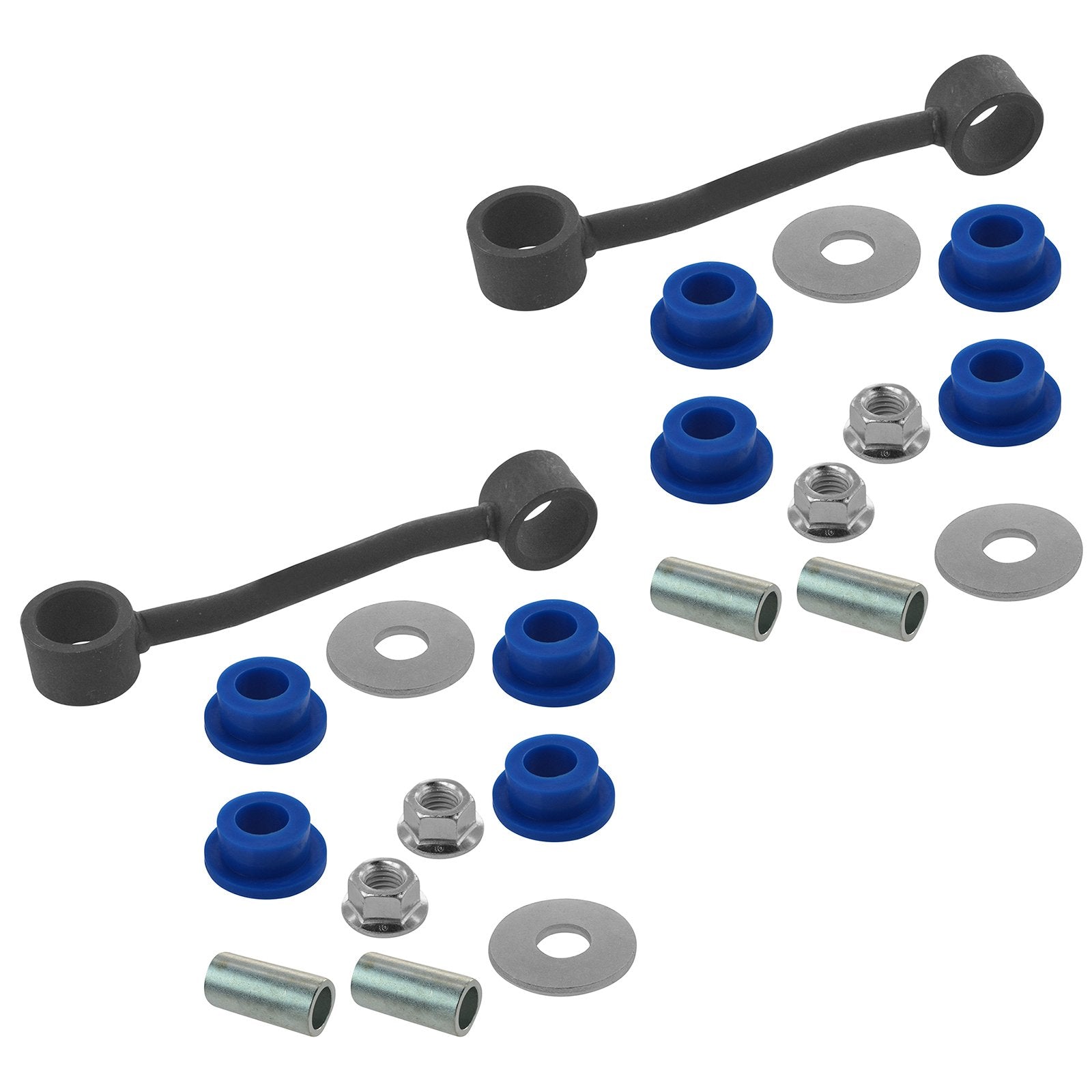 Trq Front & Rear Sway Bar Stabilizer Link Set Compatible With 2007-2011 Dodge Nitro 2008-2012 Jeep Liberty