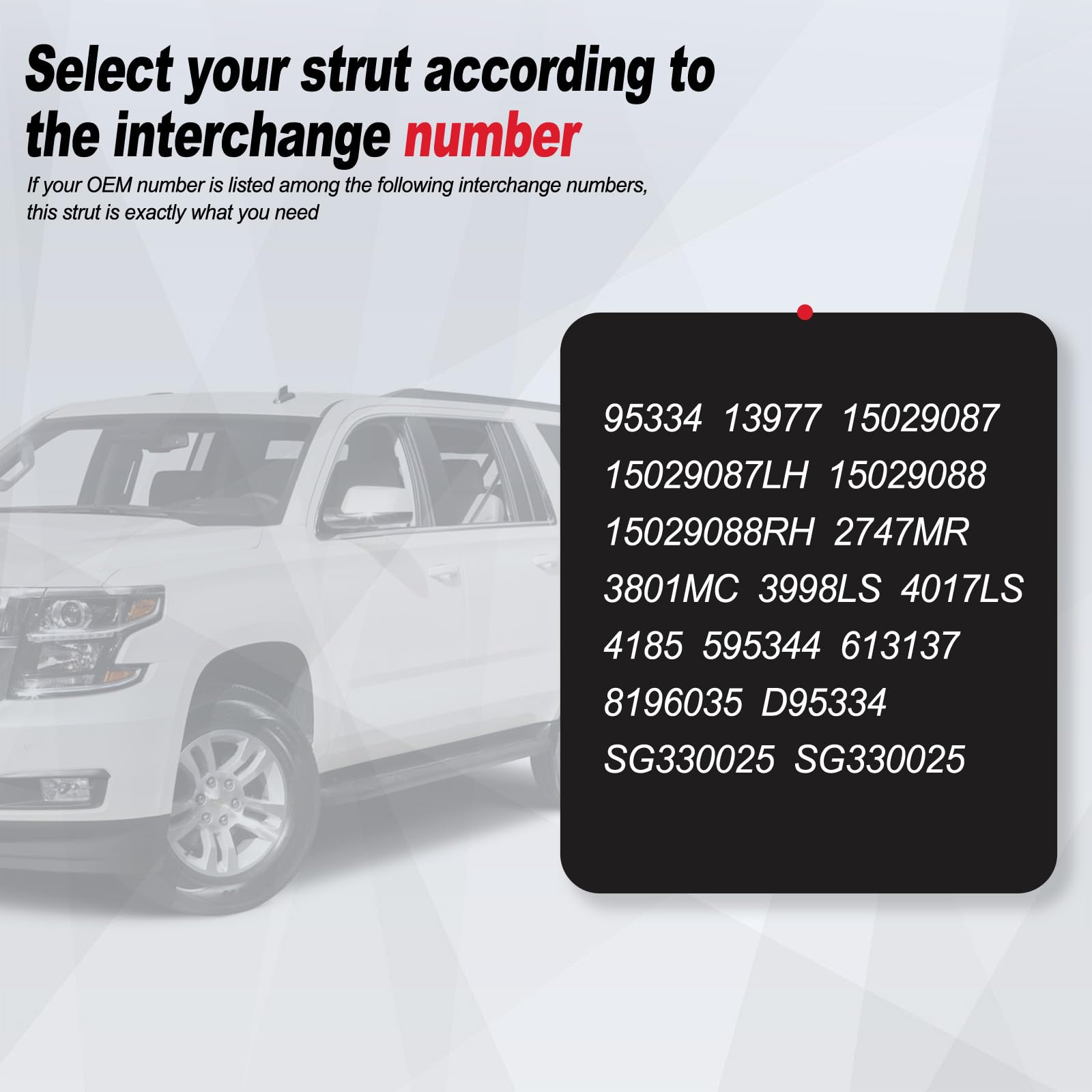 4185 Rear Window Glass Struts For 2000-2006 Cadillac Escalade, Chevrolet Suburban, Chevrolet Tahoe, Gmc Yukon Gas Shock Lift Sup