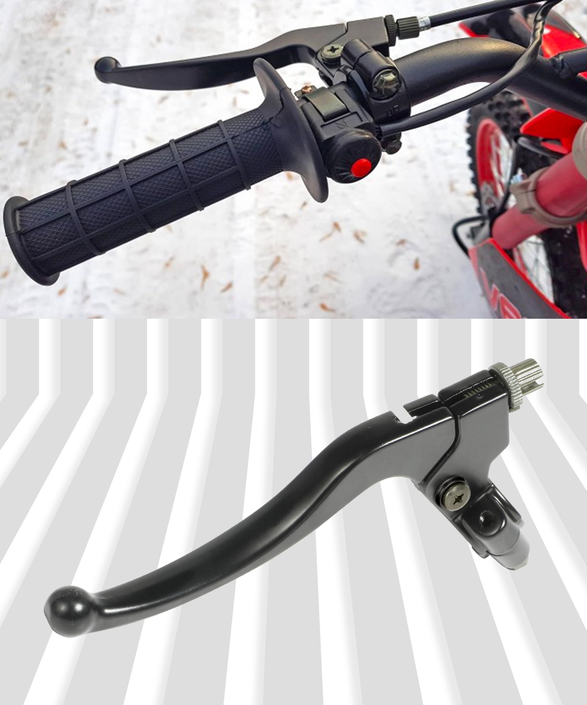 Bylikeho Clutch Lever,Left Brake Handle Clutch Lever Perch,Car Accessories Motorcycle Handlebar Folding Clutch Lever Perch For 196Cc 6.5Hp Coleman Ct200U Bt200X Trail 200 Ct200U-Ex Cc100X Mini Bike