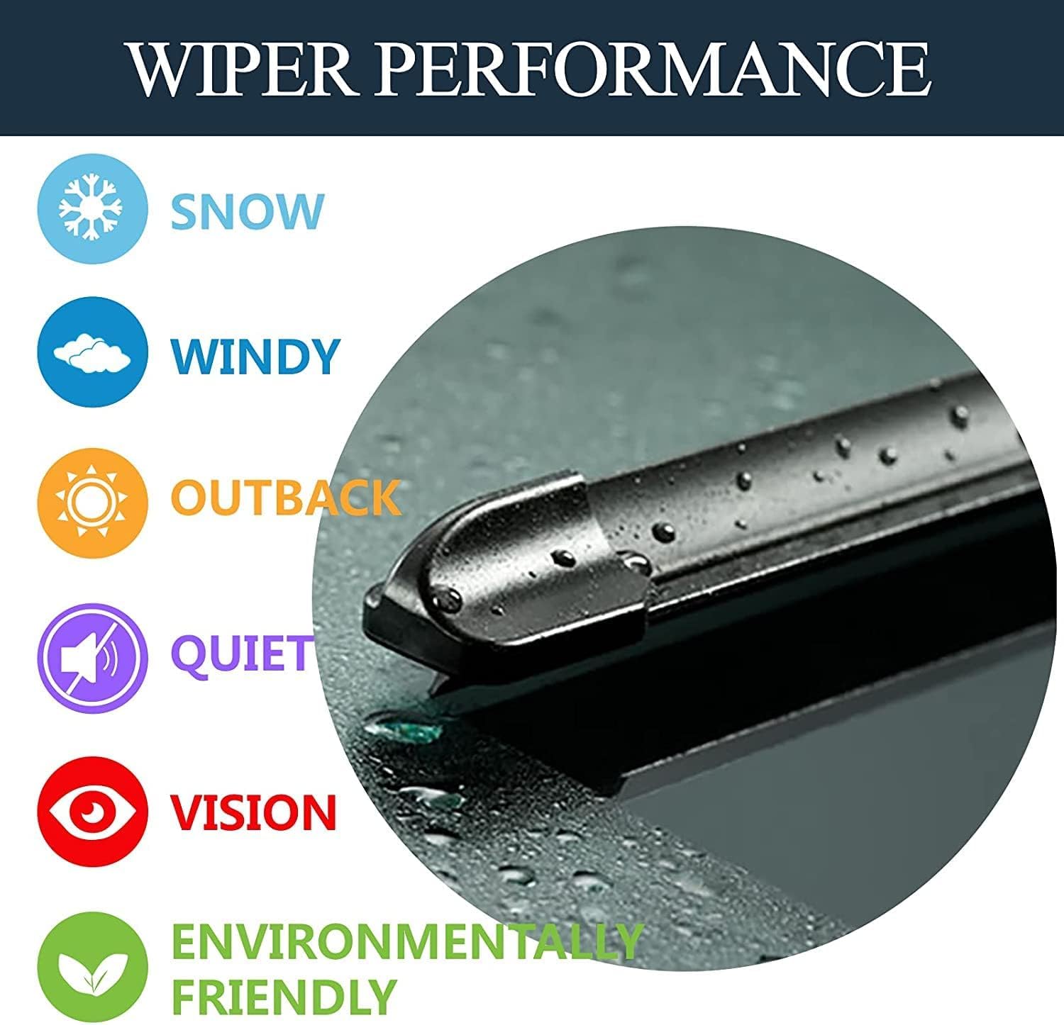 Autoboo 24''+14'' Windshield Wipers With 12'' Rear Wiper Blades Replacement For Fiat 500 2011 2012 2013 2014 2015 2016 2017 2018