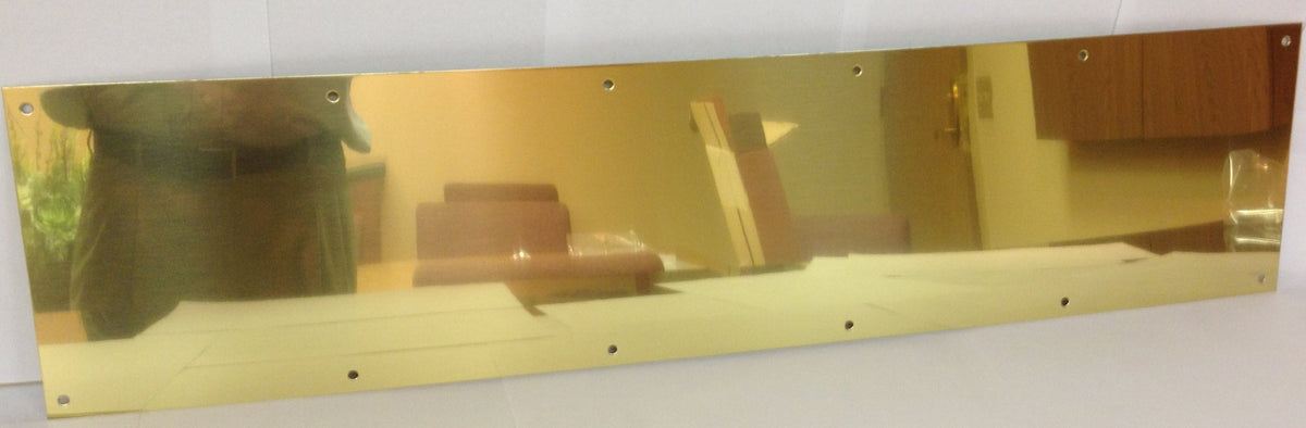 Don-Jo 90 Metal Kick Plate, Brass Tone Finish, 32' Width x 8' Height, 3/64' Thic WBHDWB00FEMHLB0