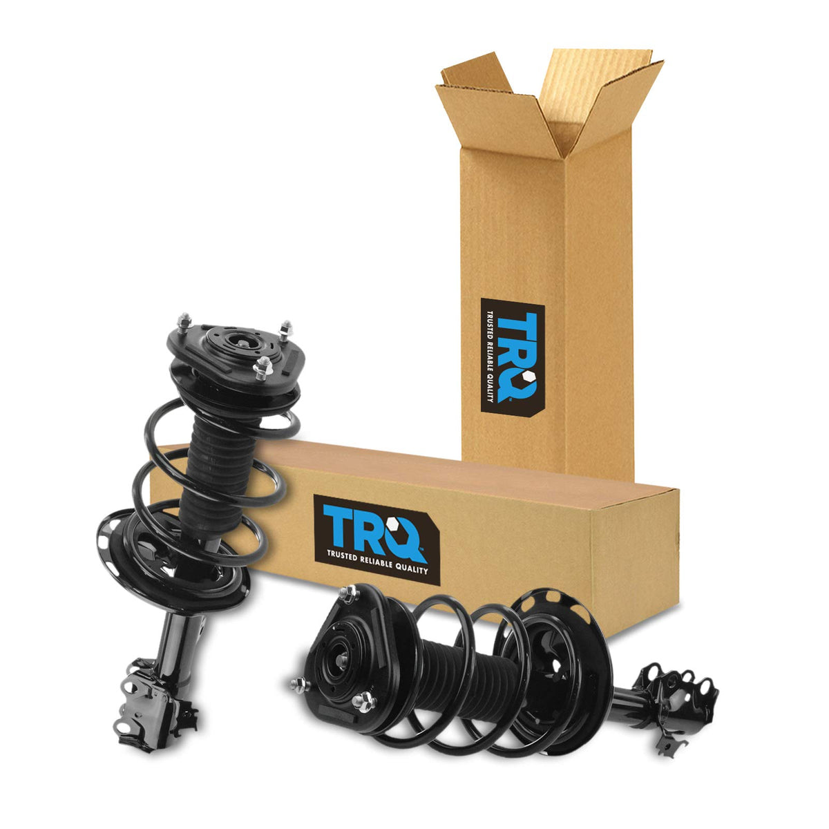 Trq Front Strut & Coil Spring Assembly Set Driver & Passenger Sides Compatible With 06-08 Toyota Rav4
