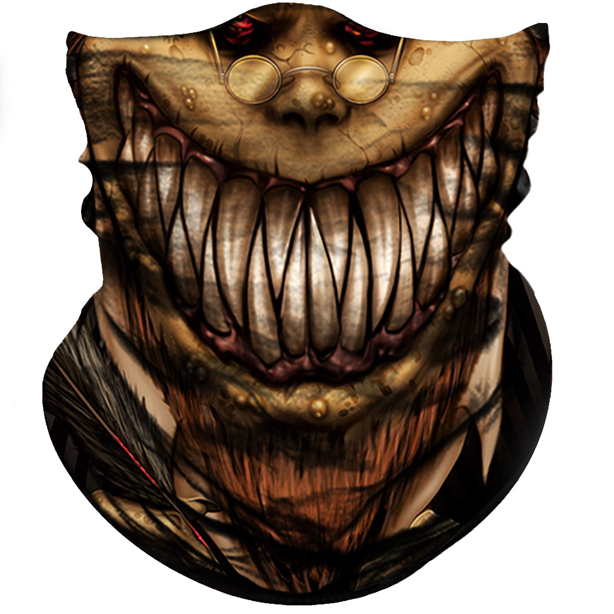 Obacle Skull Face Mask - Sun Dust Wind Protection 3D Tube Seamless Durable Bandana Headwear For Motorcycle Bike Riding Fishing C