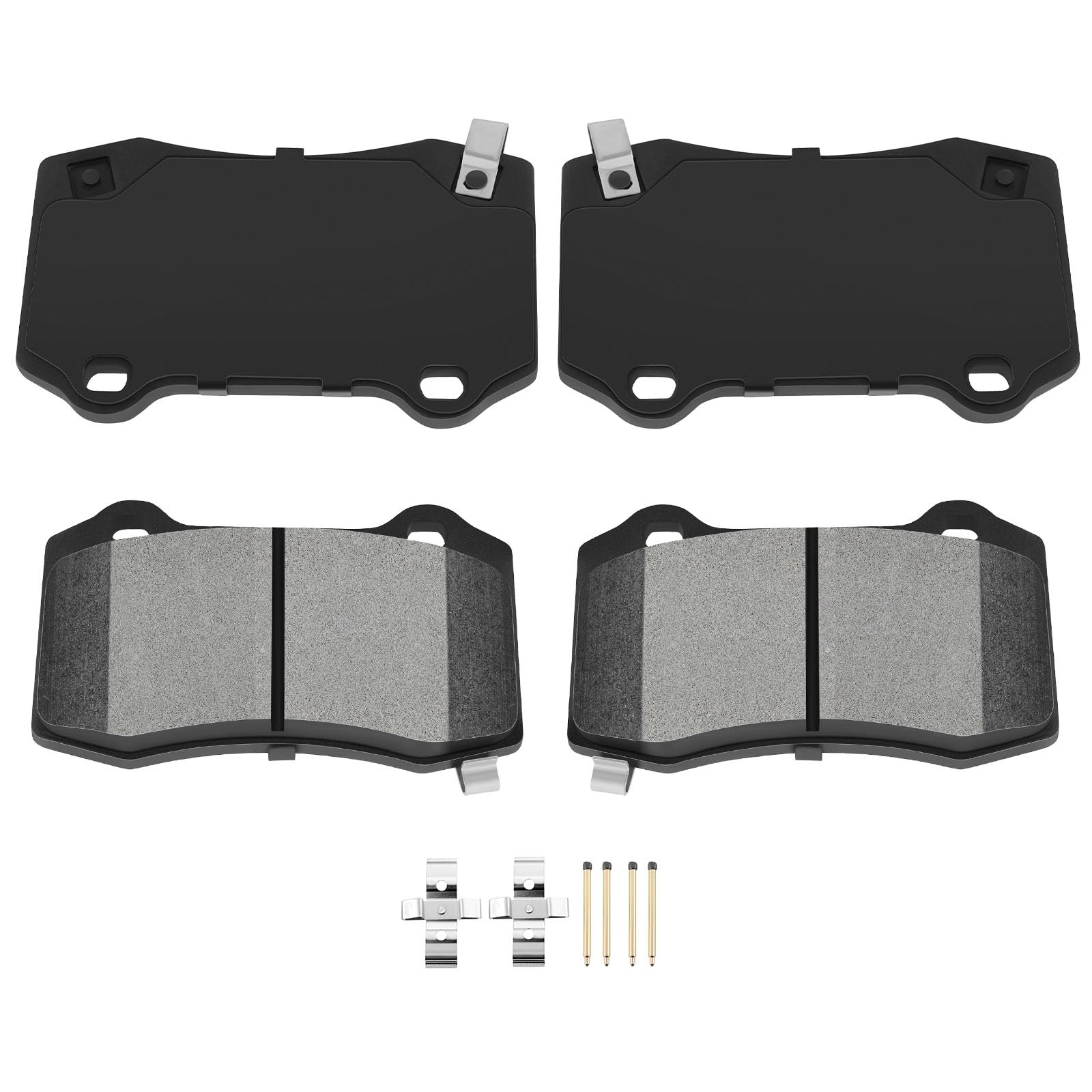 Automuto 4Pcs Rear Semi-Metallic Disc Brake Pads Set D1053 For Cadillac Cts Sts For Chevrolet Camaro Ss For Chrysler 300 For Dod