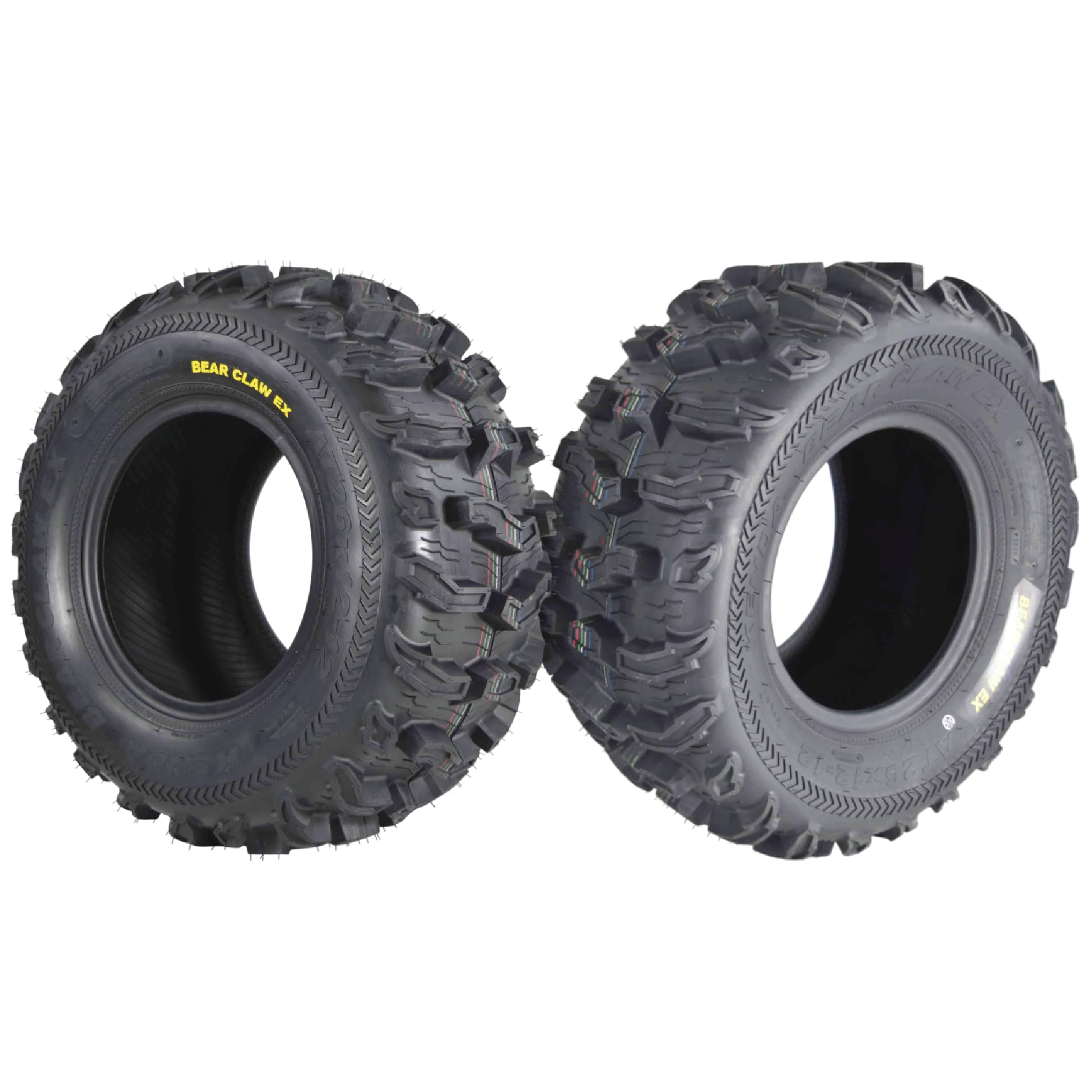 Kenda Bearclaw Ex K573-26X12-12 Rear Tires For All Terrain (Atv), Utv, And Side By Side (Sxs) Vehicles - 6-Ply - Bear Claw Ex 26