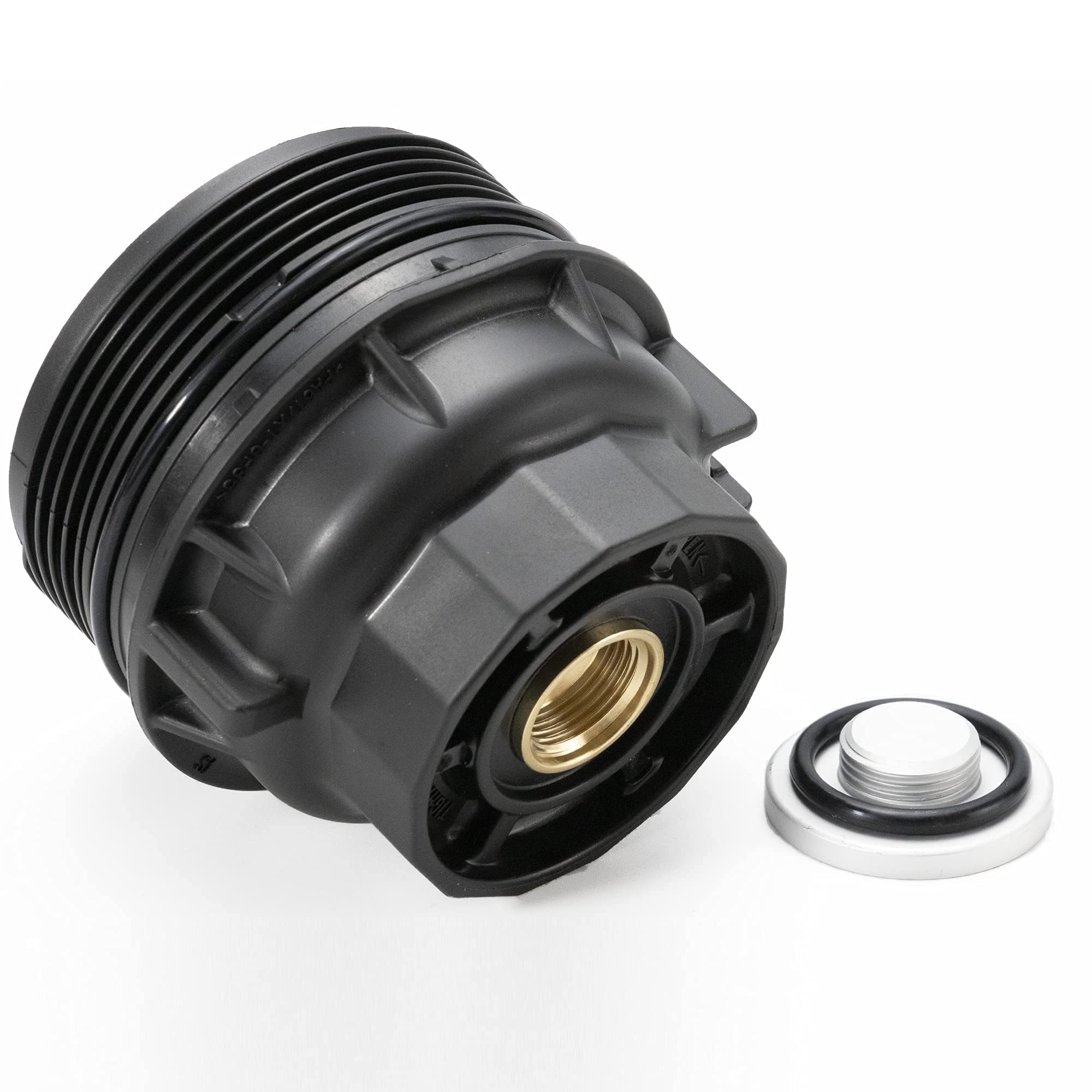 ROVIKE Oil Filter Housing Cap, Stainless Steel, Black, Model 15620-36020, Fits 2009-2019 Toyota Camry, Tacoma, Highlander, RAV4,