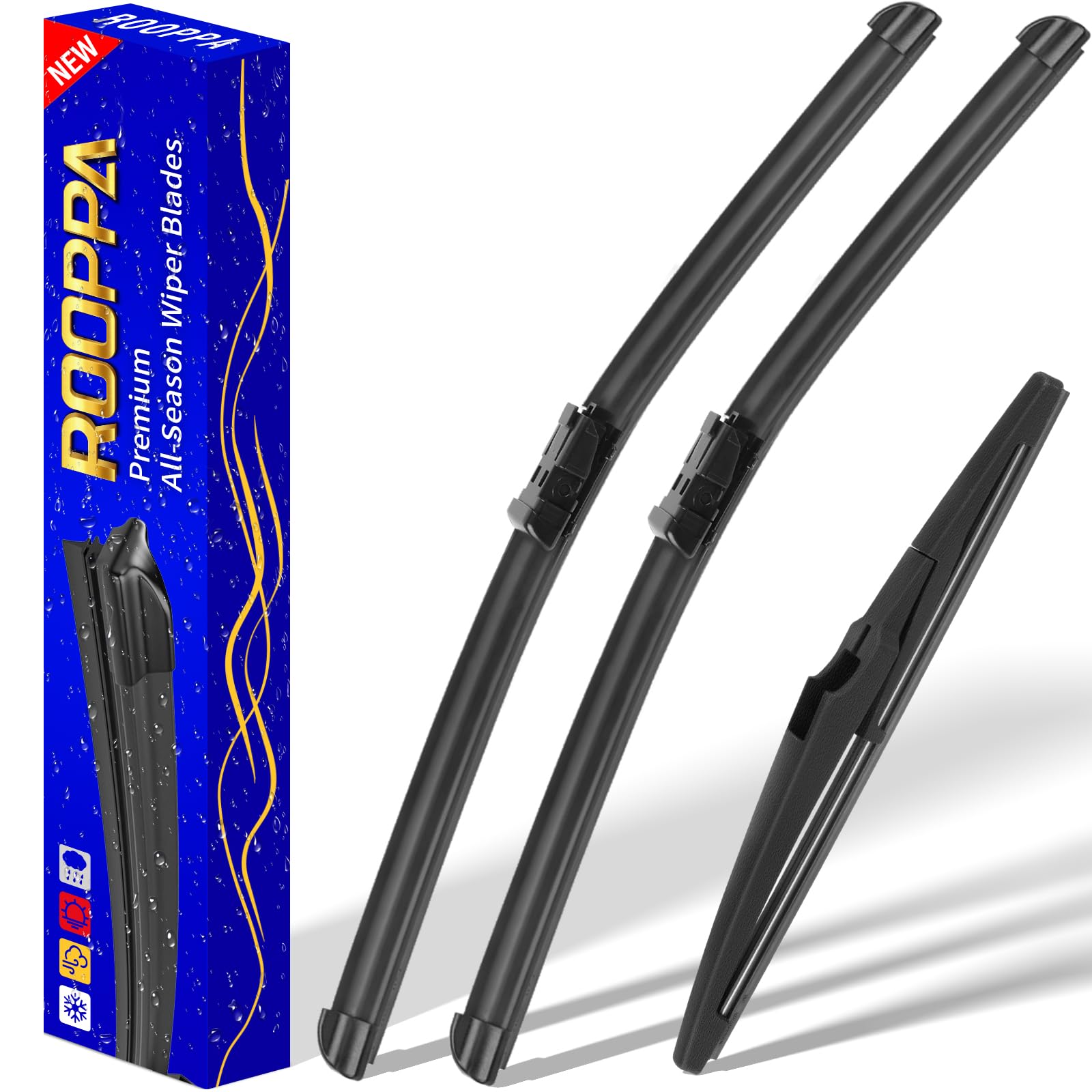 3 Wipers Replacement For 2017-2020 Chevrolet Chevy Cruze Hatchback, Windshield Wiper Blades Original Equipment Replacement - 28'