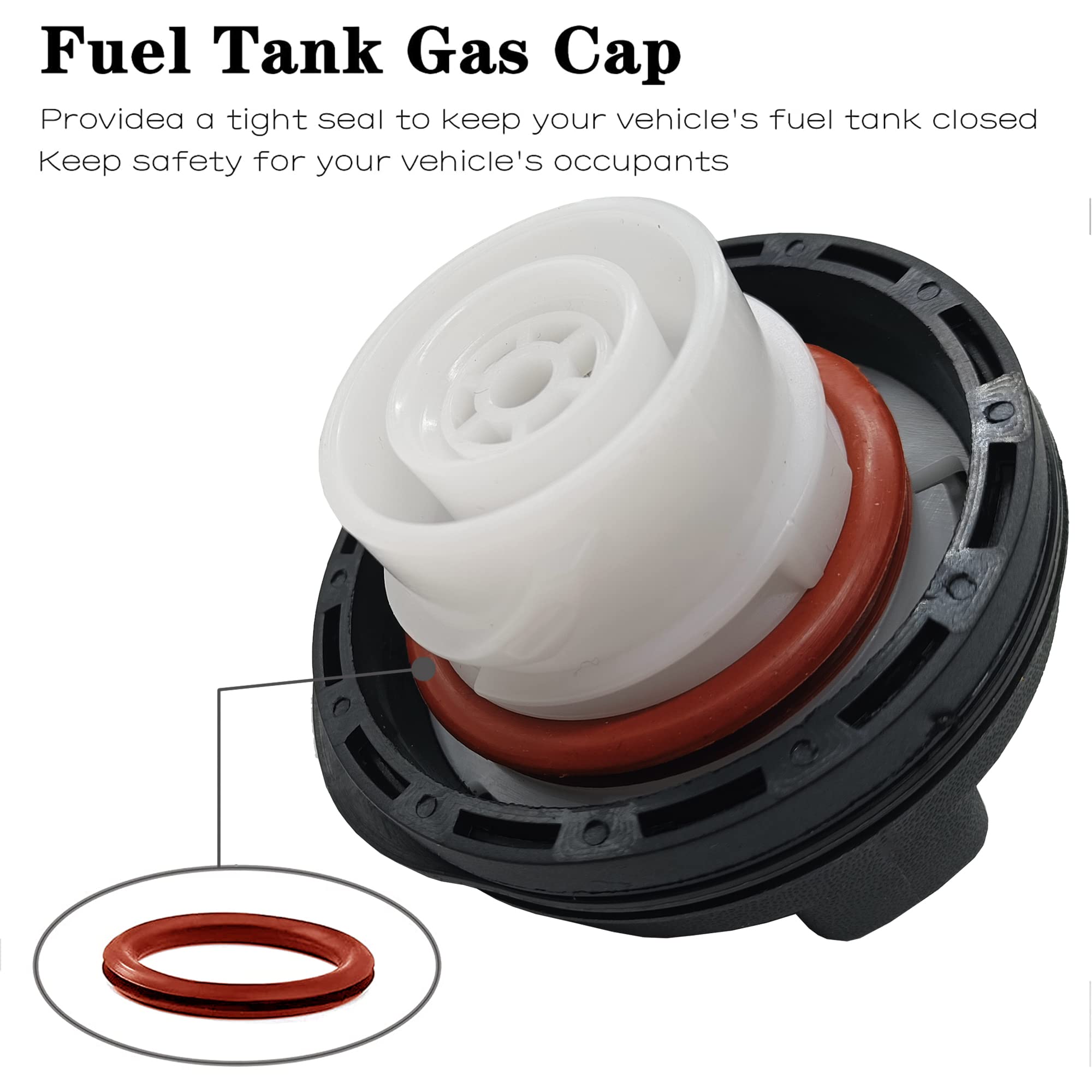 Rldym FC1058 Gas Cap Fuel Tank Cap Compatible with 2004-2007 Ford Explorer, 2007 Explorer Sport Trac, 2004-2007 Mercury Mountain