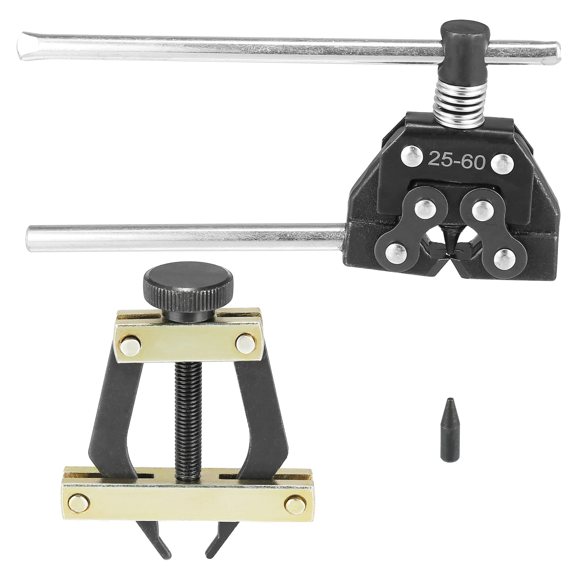 Motoforti Roller Chain Tools Kit 25-60 Chain Detacher Breaker Cutter Tool Roller Chain Puller Holder Connecting for Bicycle Bike