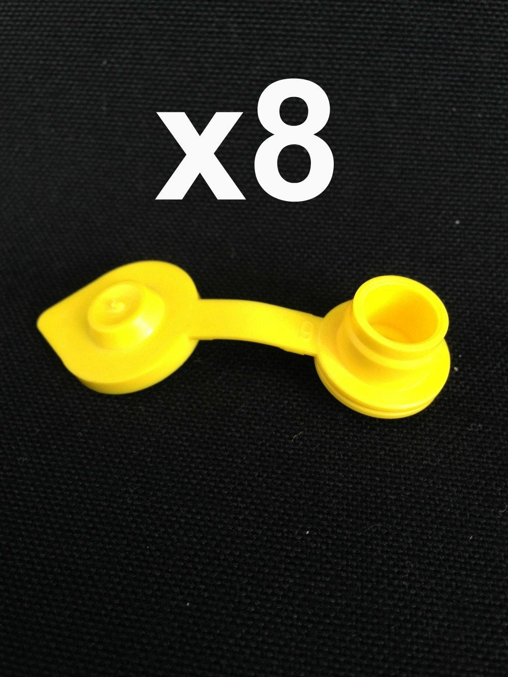 8 YELLOW Fuel Gas Can Jug Vents/Cap Chilton Wedco Rotopax Gott Septer Anchor Blitz
