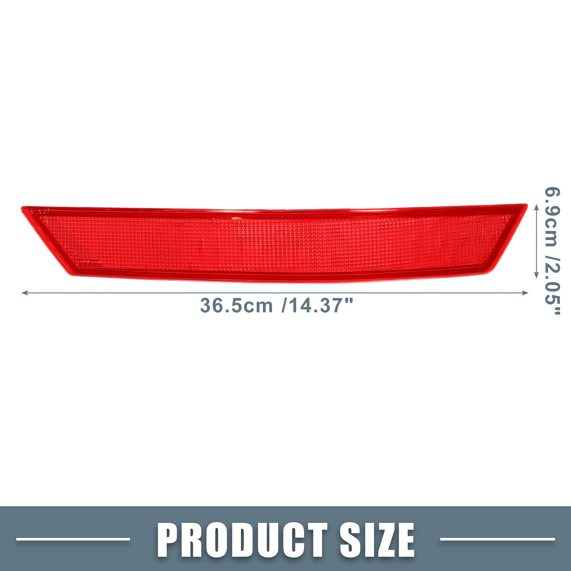 A Absopro Car Rear Right Bumper Reflector No.A1648200674 For Mercedes-Benz Ml350 2006-2011 Plastic Red