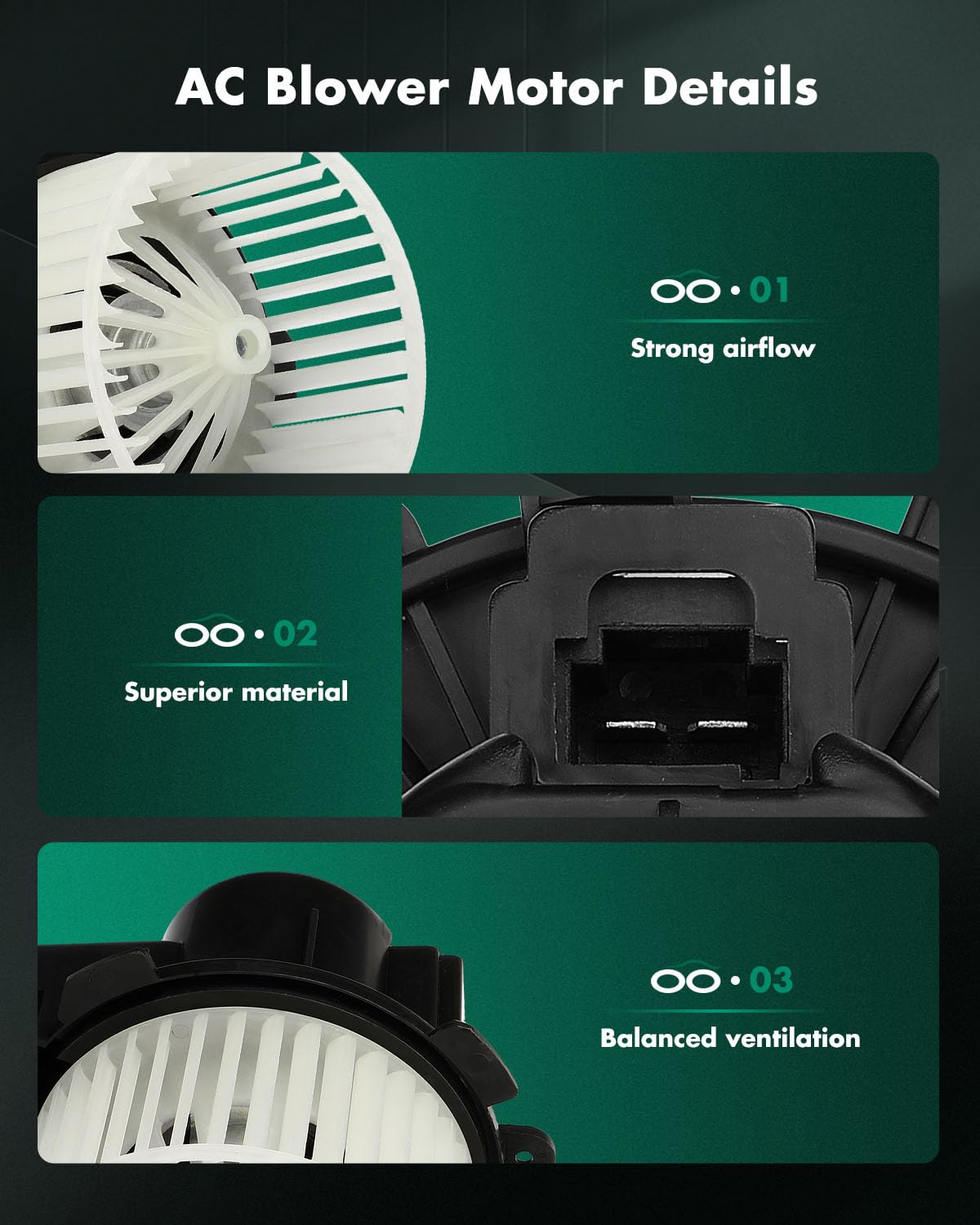 Scitoo Hvac Heater Blower Motor W/Fan Cage Fit For Smart For Fortwo 2008-2015 Replace 4518300108