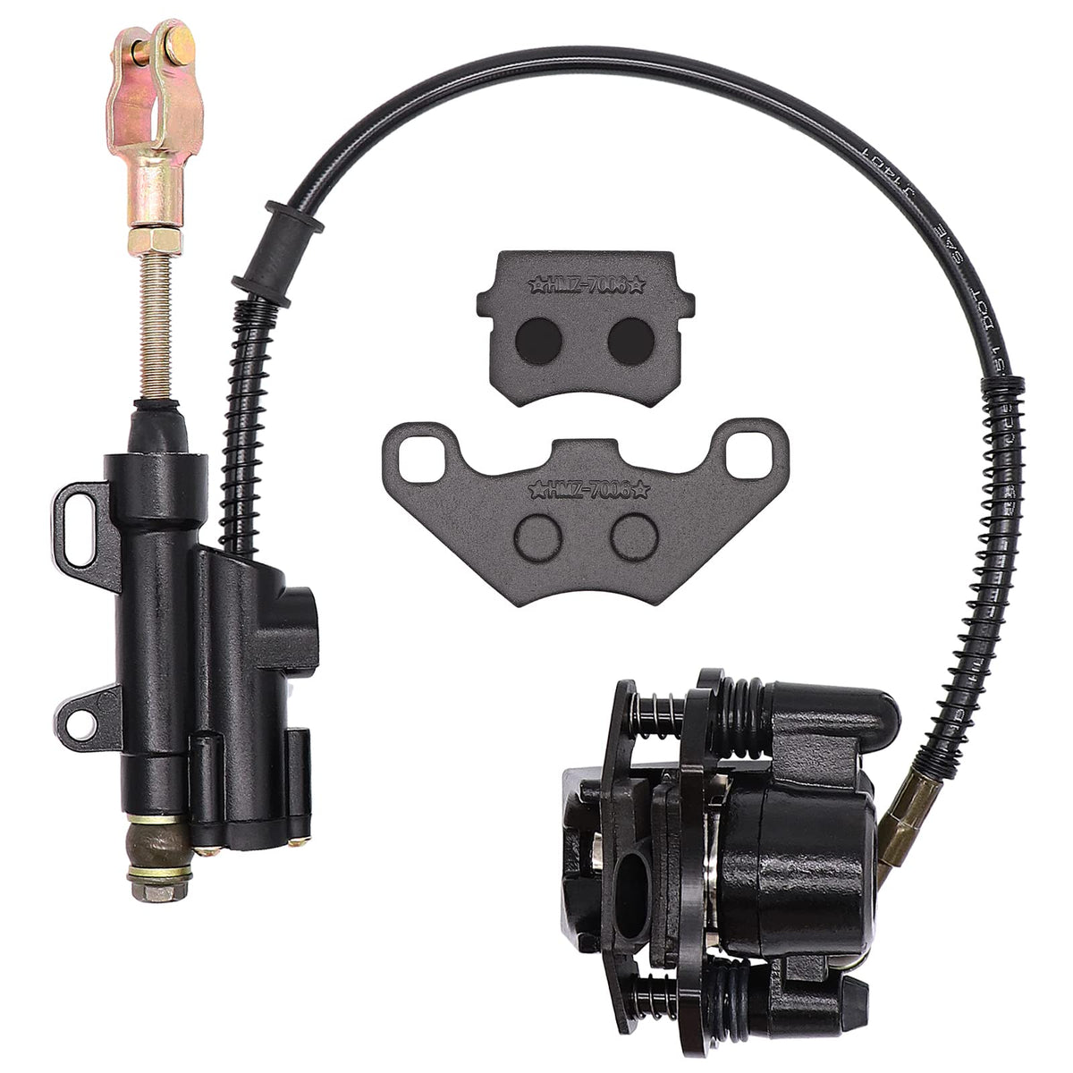Rear Brake Master Cylinder Caliper For 50-125Cc Chinese Taotao Peace Motorsports Quad Coolster 3050Hd Atv Four Wheeler
