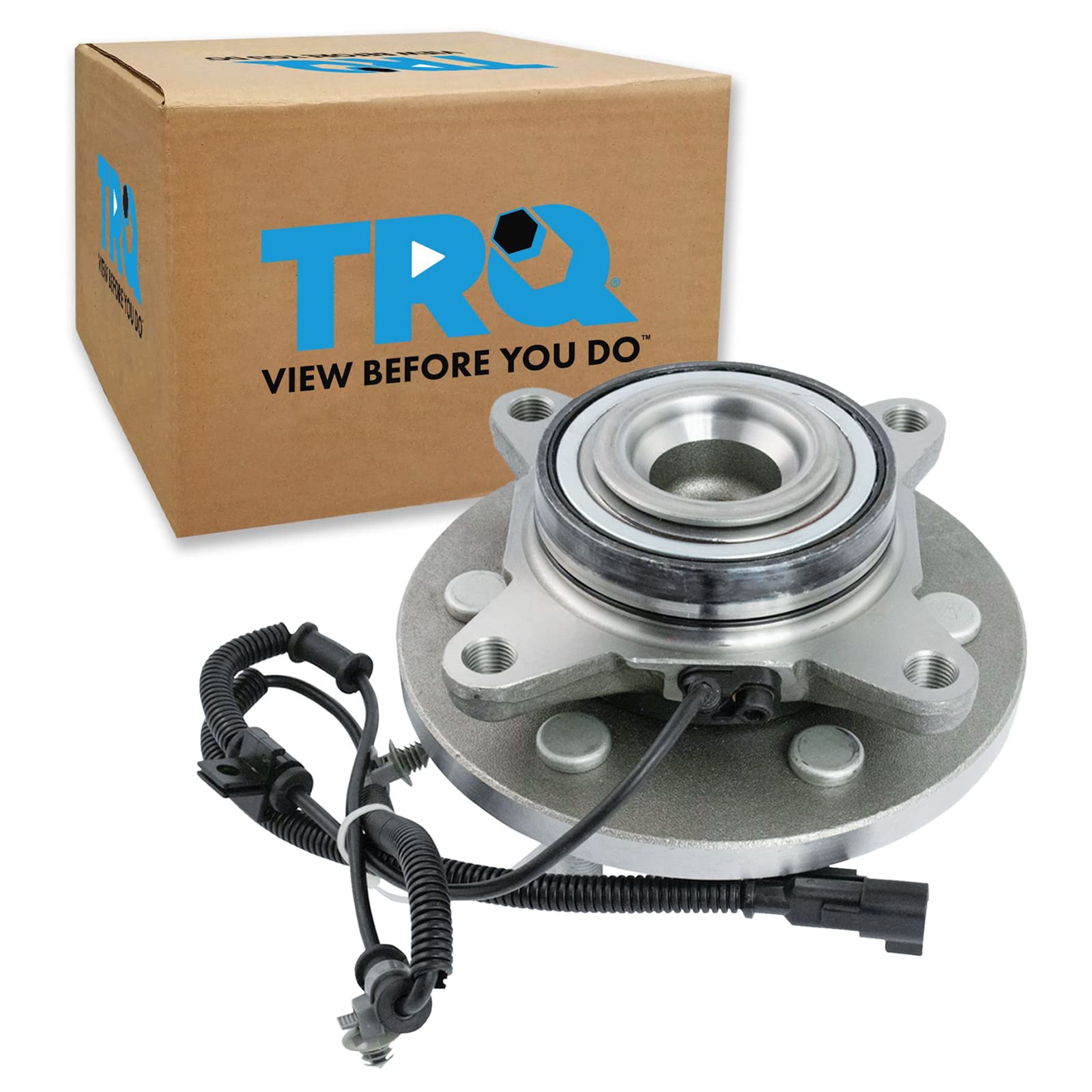 Trq Front Passenger Side Driver & Passenger Side Wheel Bearing & Hub Assembly With Abs Sensor Compatible With 2015-2017 Ford Exp