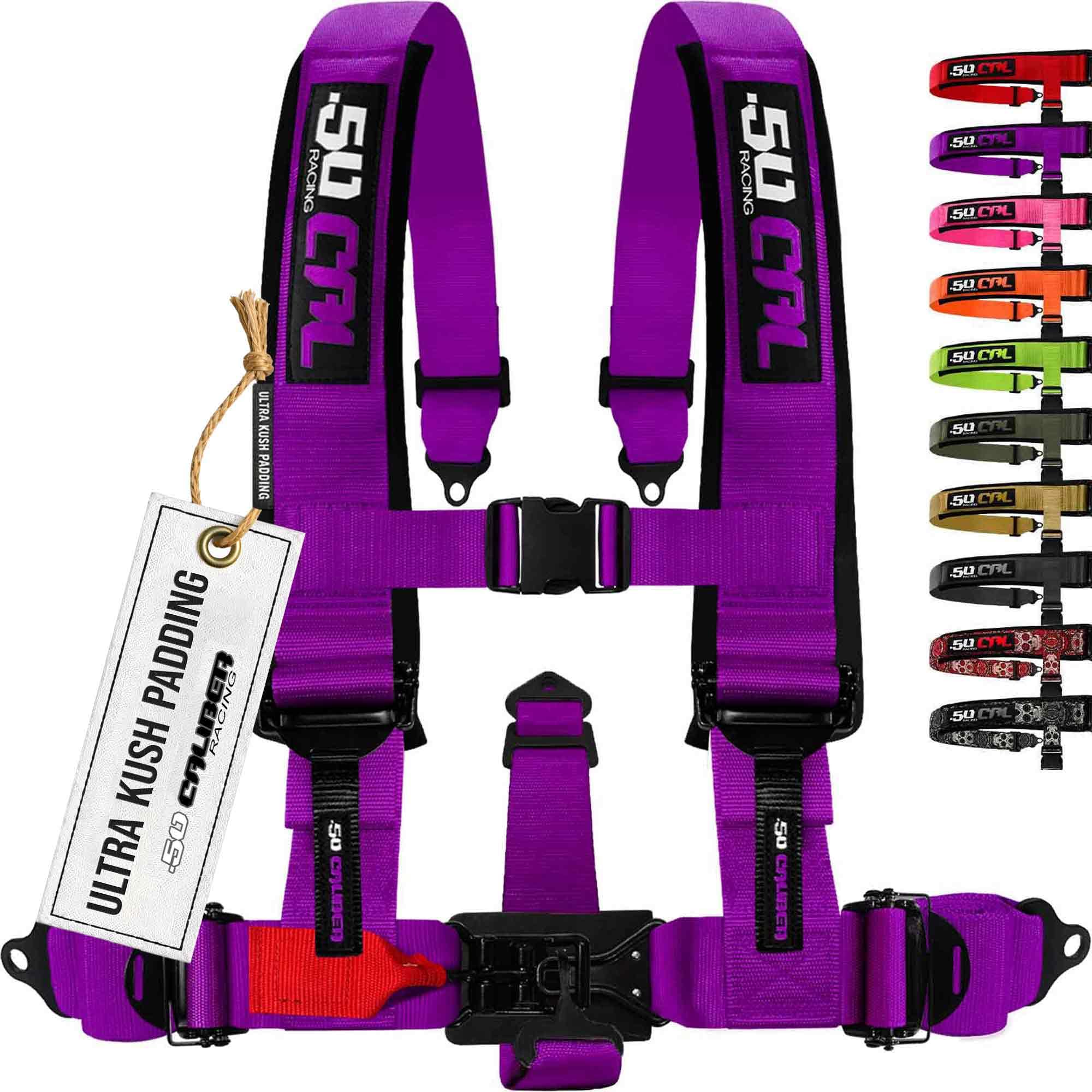 1pc 5 Point Harness for Bucket Seat, Quick Release, 10 Color Options, Racing Harness 5 point, Race Car, Off Road, UTV, RZR (Viol