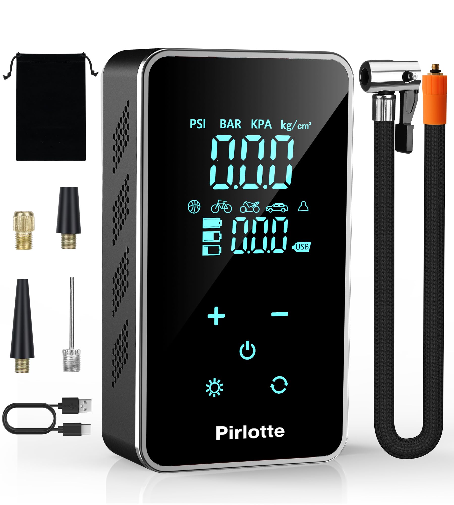 Tire Inflator Portable Air Compressor-Air Pump For Car-18000Mah Electric Air Compressor-Portable Air Pump Cordless-150 Psi Tire