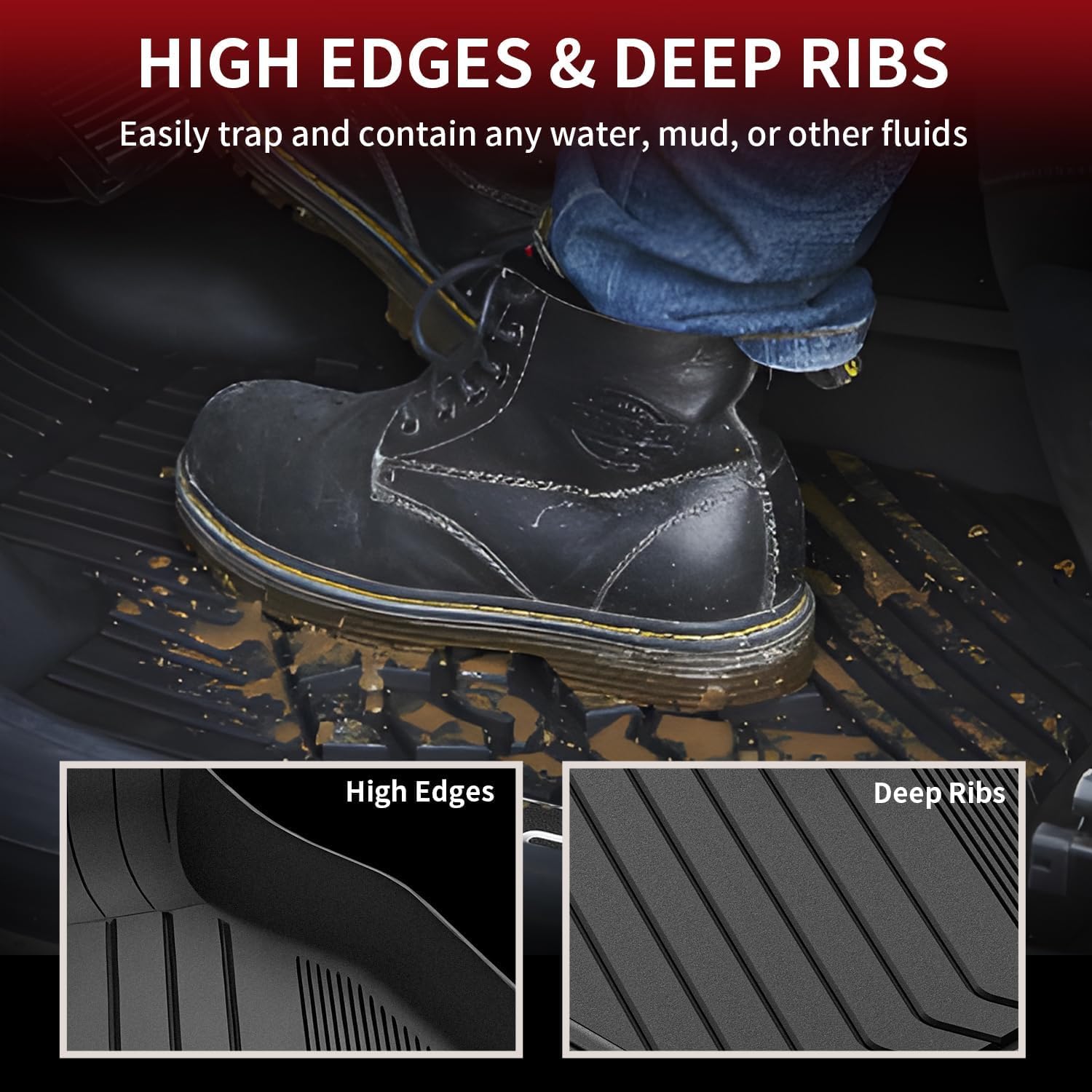 Lasfit Floor Mats For Bmw 3 Series 2012-2018 320I 328D 328I 330E 330I 335I 340I M3 Rwd & Sedan Only(Not For 335Is, X-Drive, Gt),