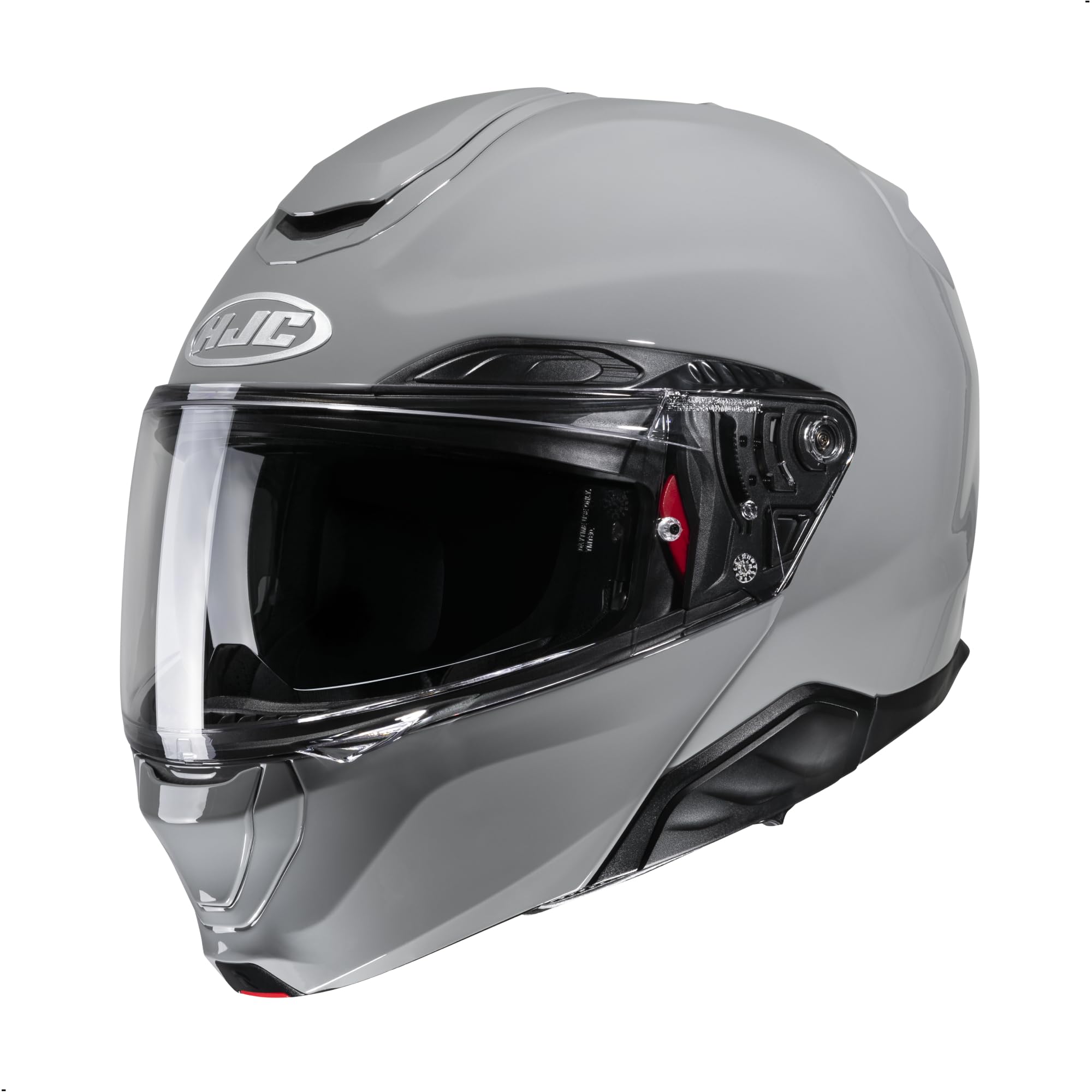 HJC RPHA 91 Solid Modular Motorcycle Helmet with HJ-37 Pinlock Shield, DOT Approved (N Gray, Small)