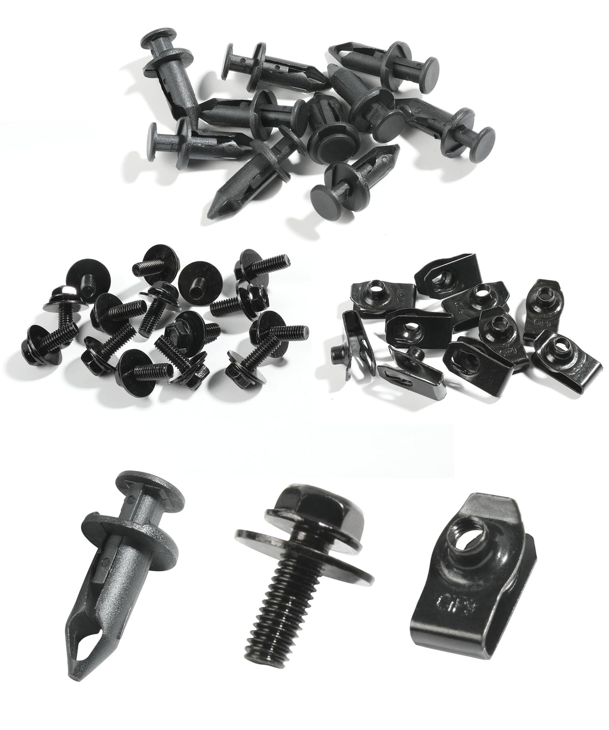 35 PCS Engine Under Cover Splash Shield Guard Body Bolts, Splash Shield Guard Retainer Bumper Fender Liner Fastener Rivet Clips 