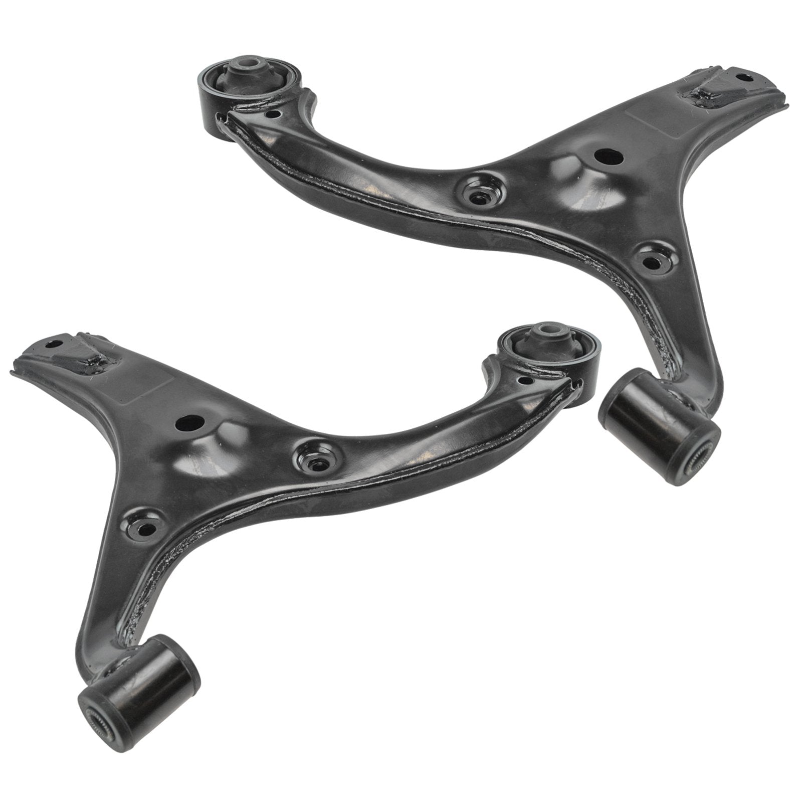 TRQ Front Control Arm with Ball Joint Set Compatible with 2006-2011 Hyundai Accent Kia Rio Rio5