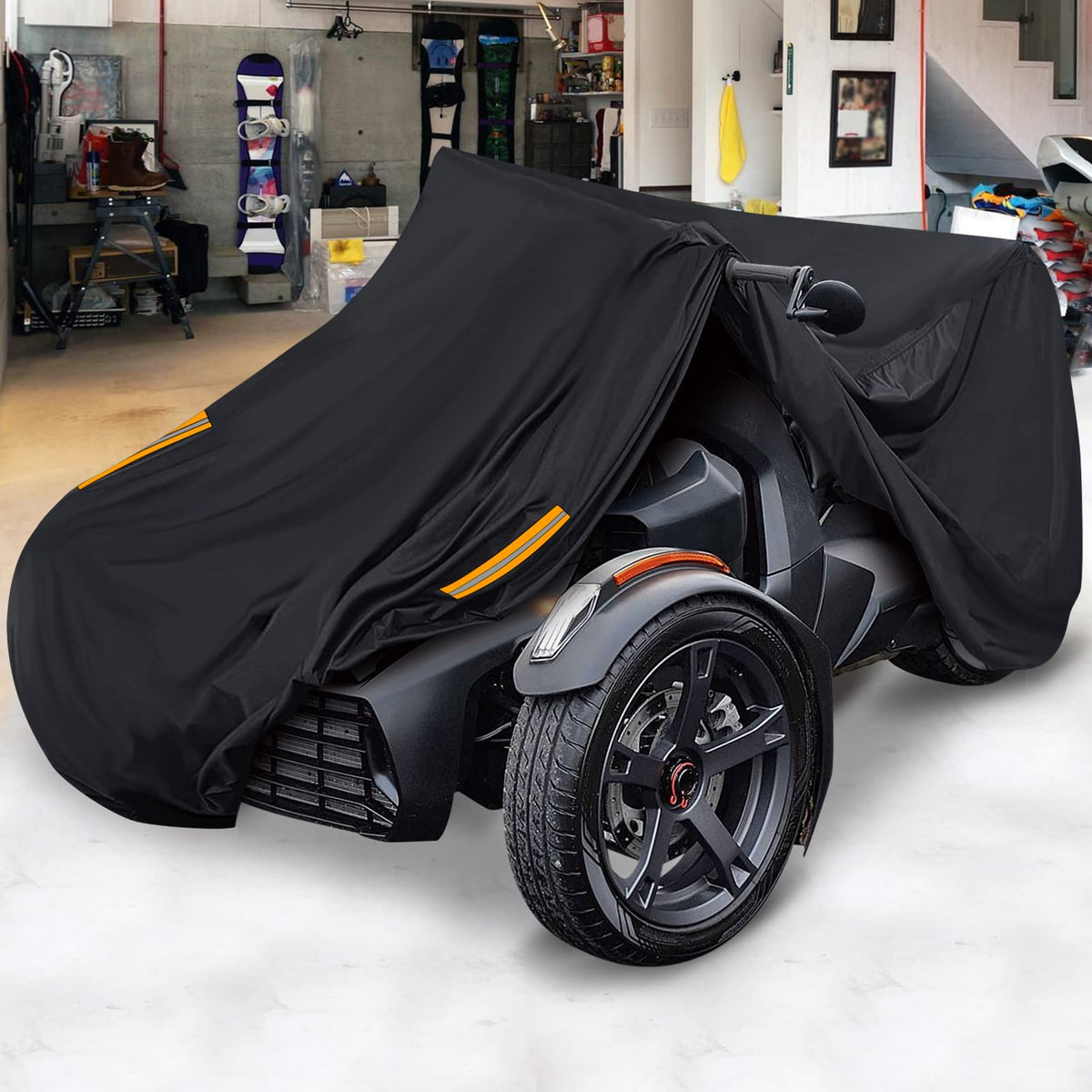 Starknightmt Ryker Cover, Full Cover Compatible With Can-Am Ryker 900 600 Sport Rally Edition All-Weather Ryker Bike Cover For Indoor Outdoor Snow Rain Dust Sun Protection Ryker Accessories