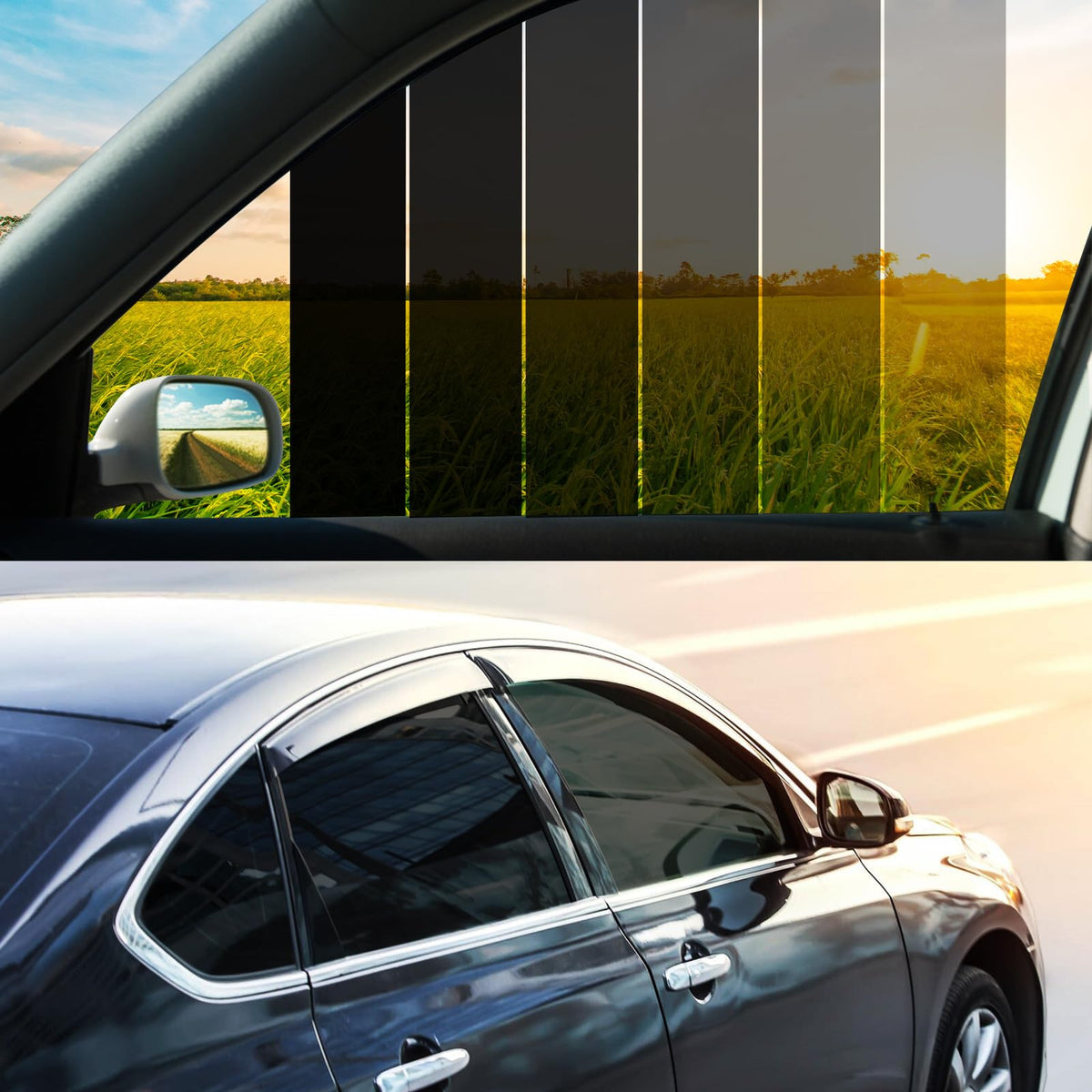 Vepagoo 15% VLT Ceramic Car Window Tint Film (20 x 100FT) - Heat & Glare Reduction, Blocks UV & IR Rays, Scratch Resistant, Pr