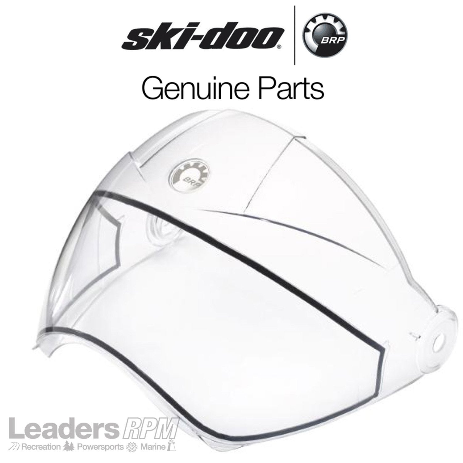 Ski-Doo New Oem Bv2S Helmet Replacement Visor Shield Clear Lens 4479530000