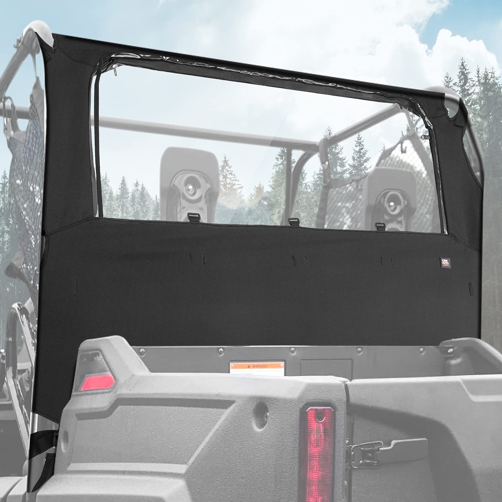 KEMIMOTO UTV Rear/Mid Panel with Open Window Compatible with Pioneer 700 and Pioneer 700 4P 2014-2024 Replace 0SR95-HL3-211A, Fa
