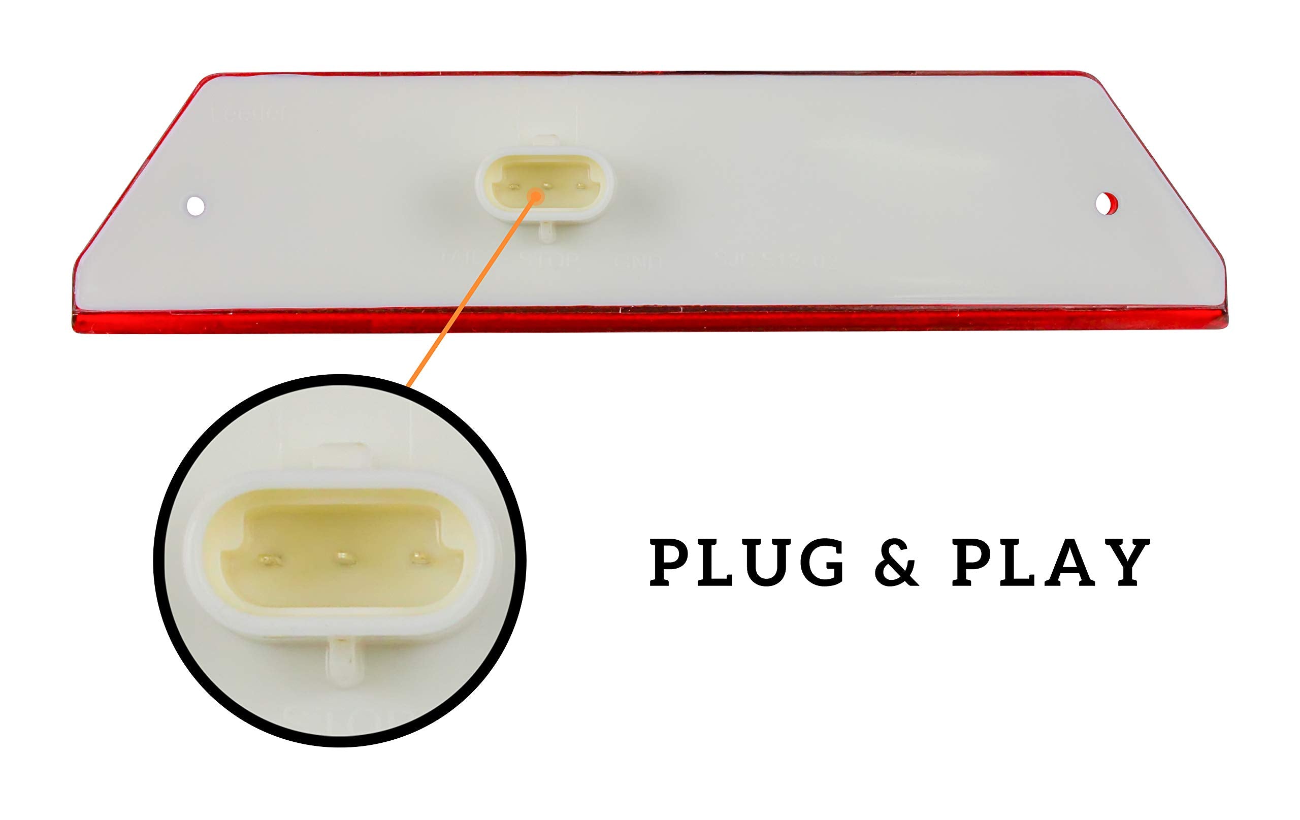 SAUTVS 1PCS LED Taillight for Ranger, Red Brake Stop Tail Light Rear Lamp for Polaris Ranger 800 700 900 2012-2016 Accessories (