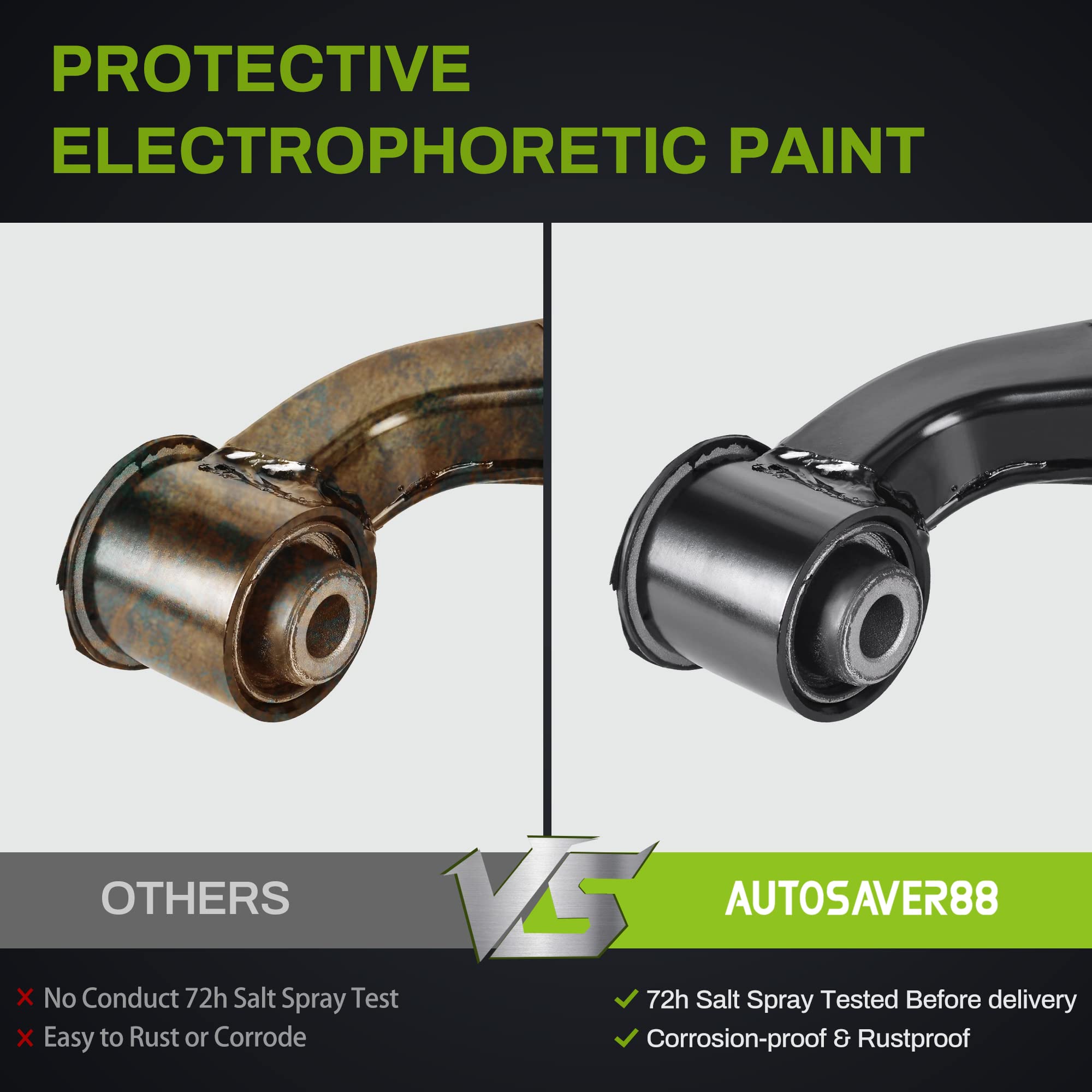 Autosaver88 Front Control Arm Kit Compatible With Cr-V 2002-2006 -W/Ball Joint, Tie Rod End, Sway Bar End Link