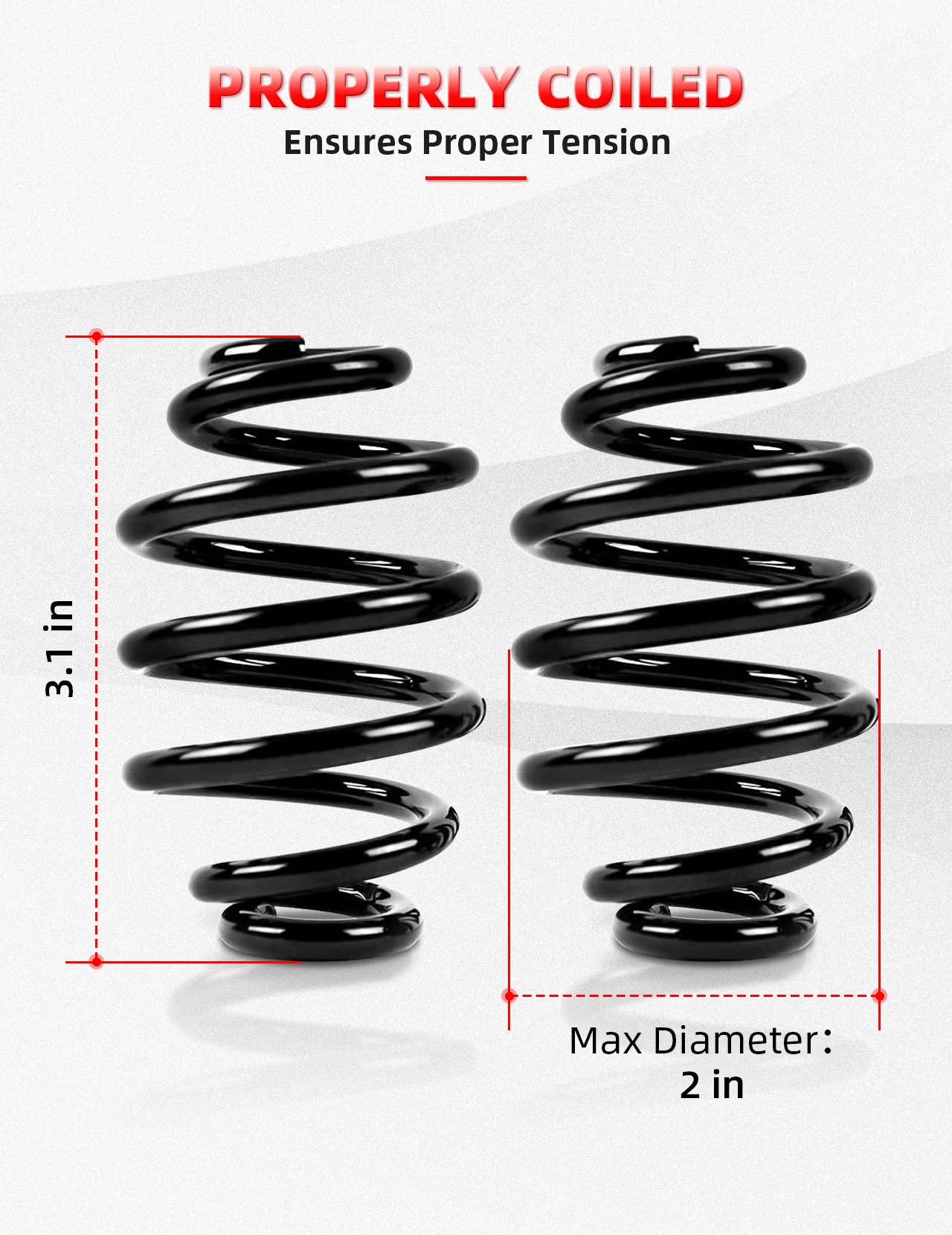 Amazicha Black Solo Seat Springs 3 Fit For Harley Davidson Chopper Bobber Softail Sportster