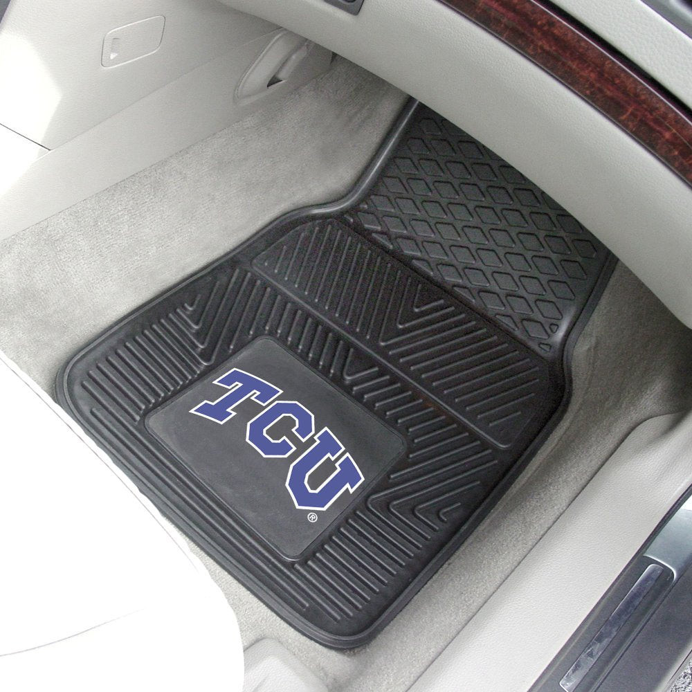 Fanmats Texas Christian University 2-Pc Vinyl Car Mat Set/17''X27''
