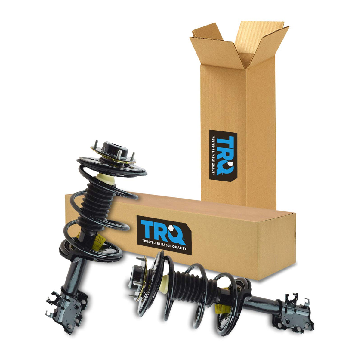Trq Front Strut & Coil Spring Assembly Set Driver & Passenger Sides Compatible With 04-09 Nissan Quest