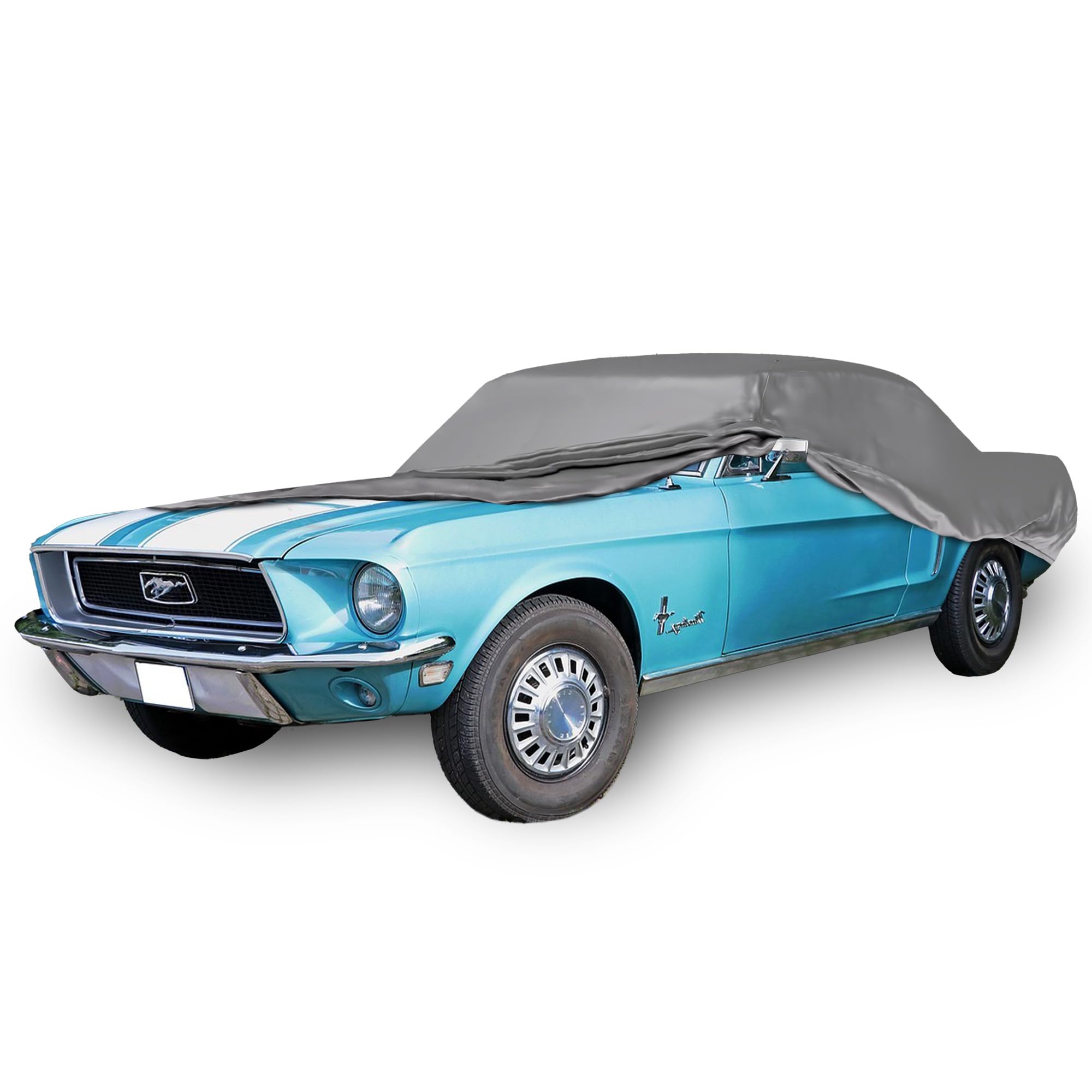 Carcovers Weatherproof Car Cover & Warranty Compatible With Ford 1964-1968 Mustang - Outdoor Cover Theft Cable Lock Car Accessor