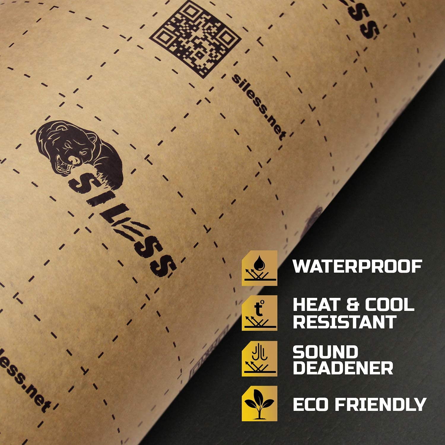 Siless Liner 157 - 4mm Closed Cell Foam Sound Deadening & Heat Insulation Mat, 36 sqft - PE Foam Car Sound Deadener Material