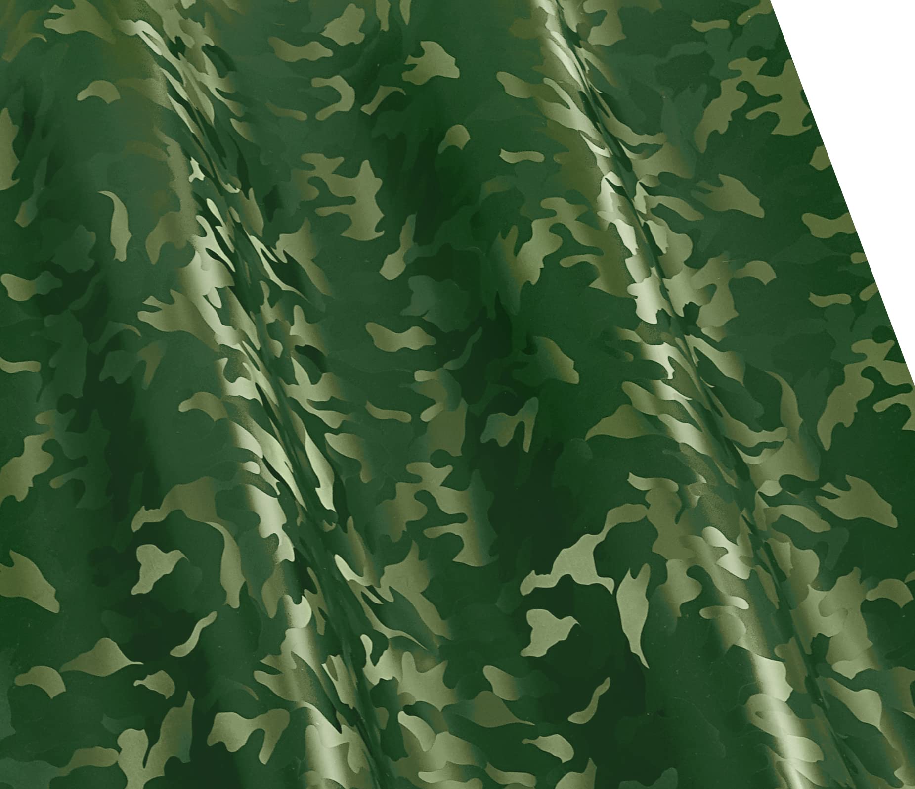 Vvivid Vinyl Camouflage Pattern Wrap Air-Release Adhesive Film Sheets (100Ft X 5Ft, Forest Green Medium Camo)