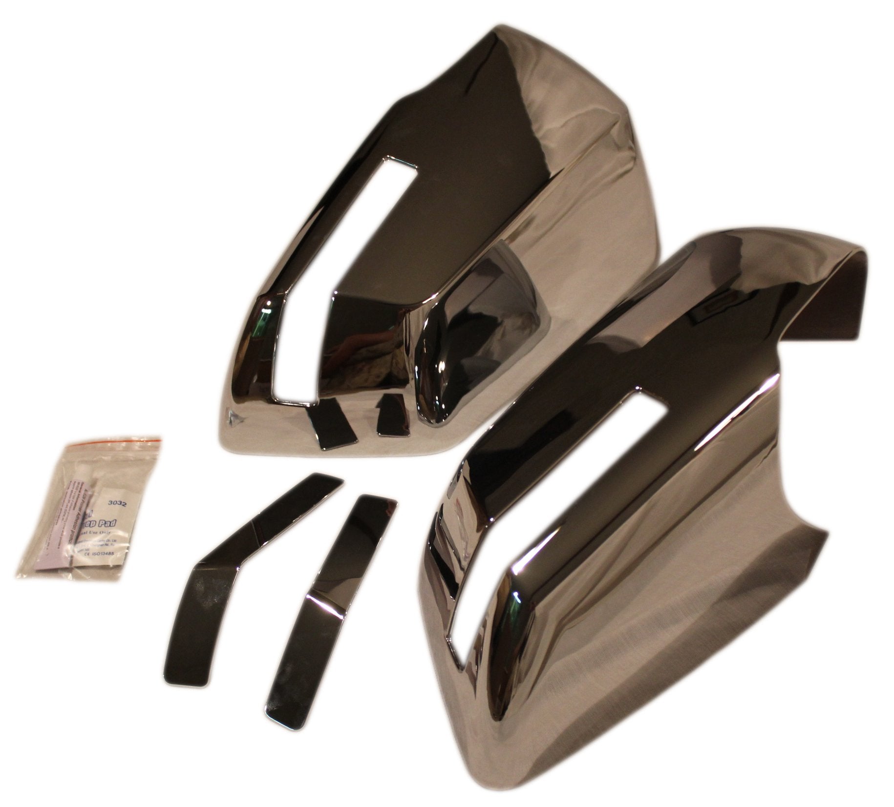 Coast To Coast International New Chrome Side Rear View Full Mirror Covers Trim Set For The Gmc Acadia, Outlook & Chevy Traverse