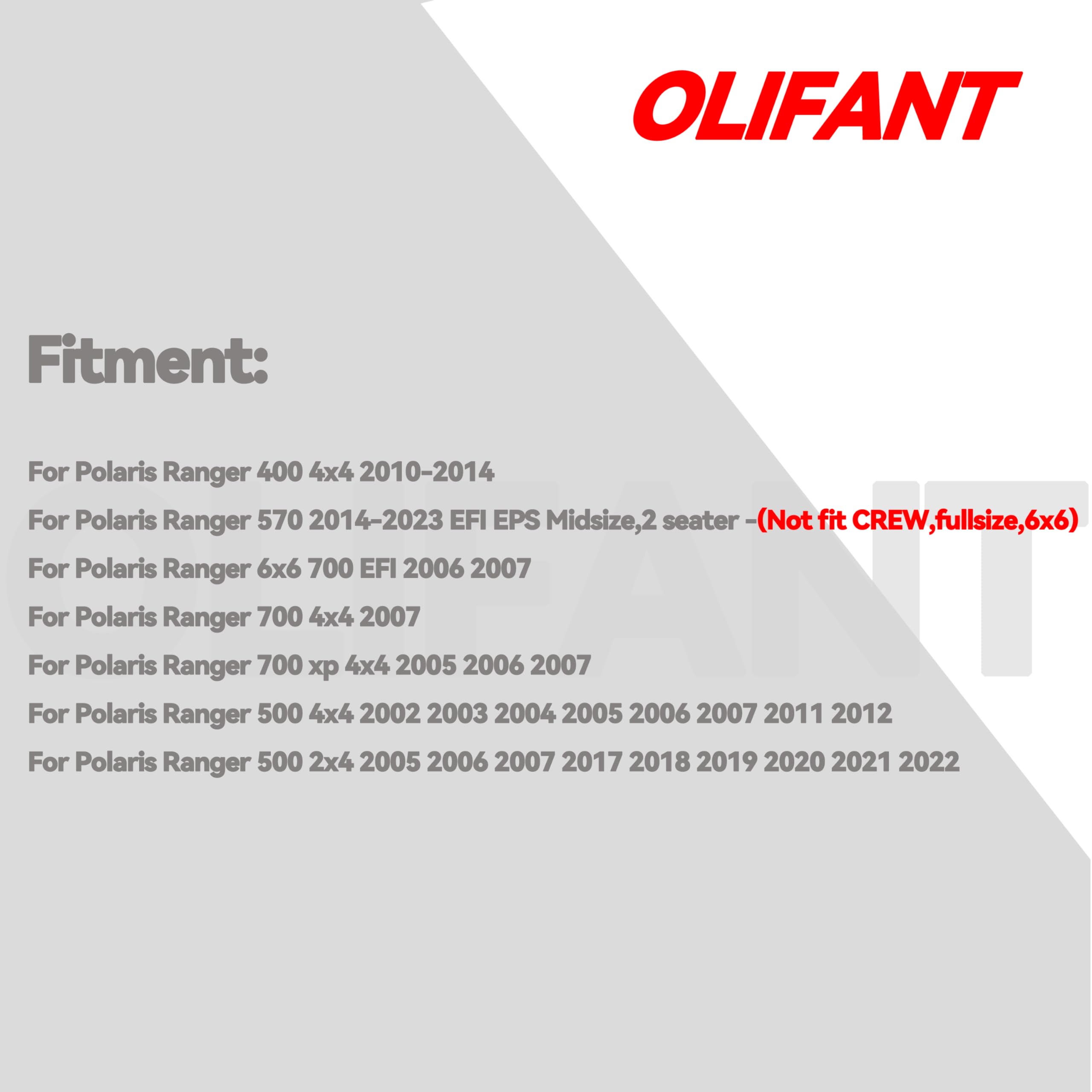 Brake Pads For Polaris Ranger 500 4x4 2002-07 2011-12/Ranger 500 2x4 2005-07 2017-22/Ranger 570 Mid 2014-23/Ranger 400 4x4 2010-