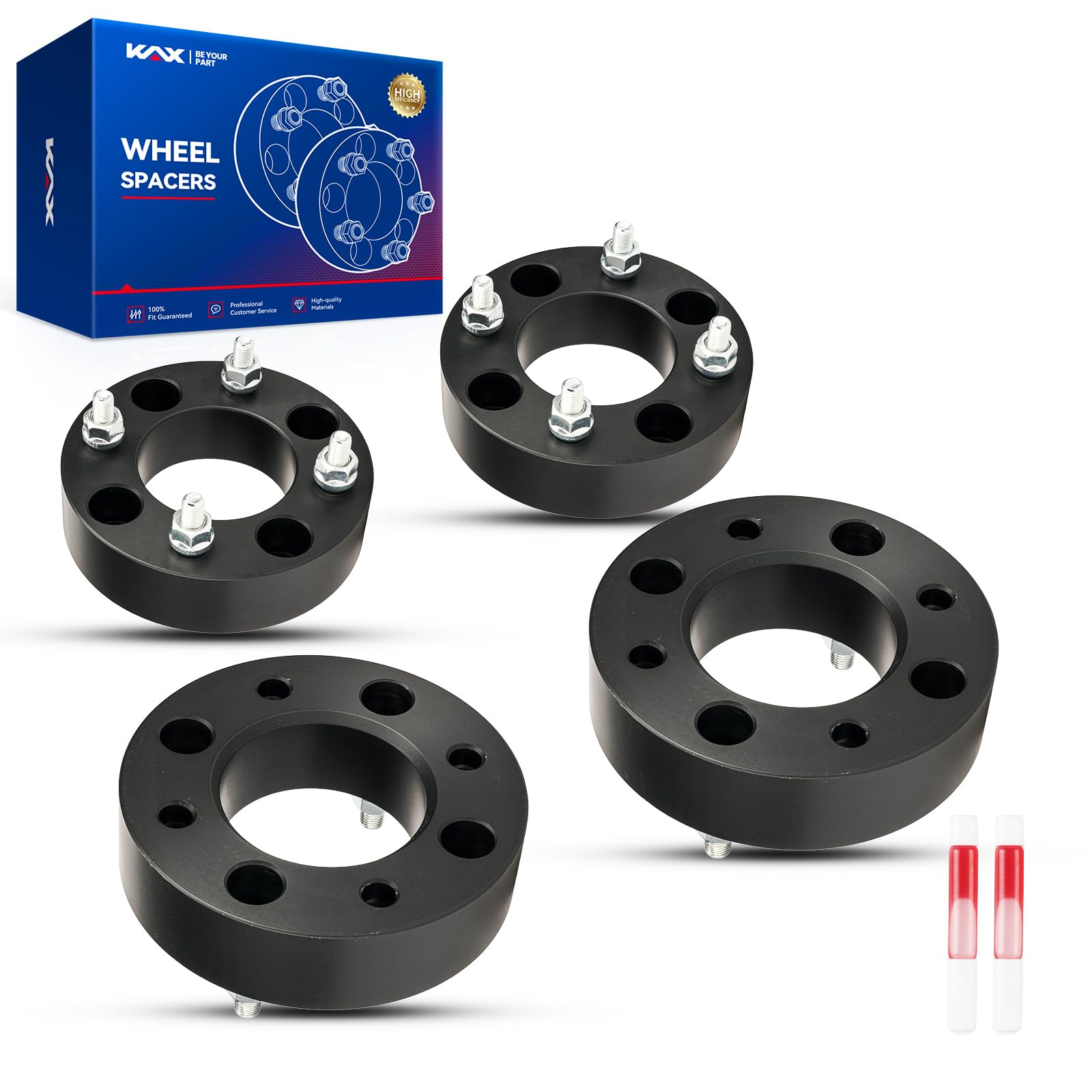 Kax 4X110 Atv Wheel Spacers,1.5 Inch 4 Lug Centric Atv Wheel Spacers Fit For Honda Trx400Ex Sportrax, Yamaha Yfm660F Grizzly 4X4
