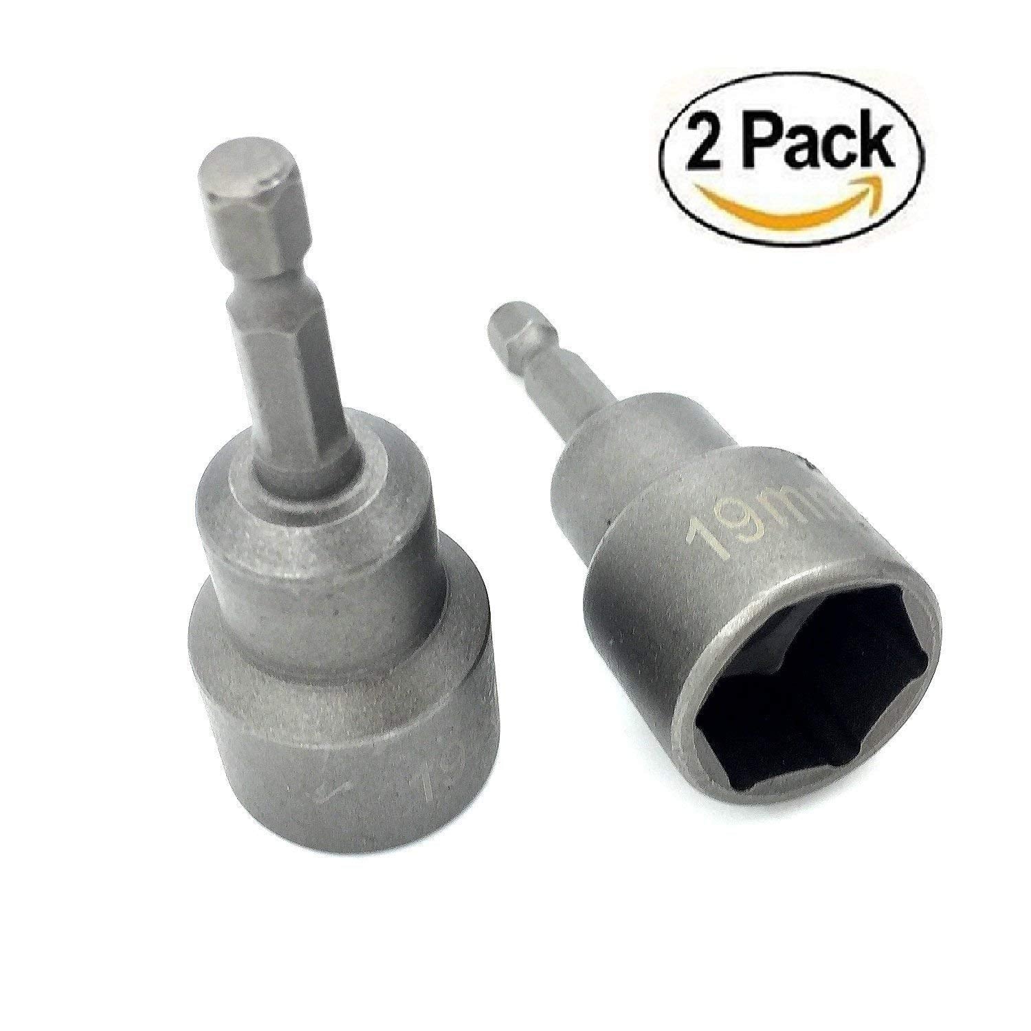 PANOVOS 2pc Leveling Scissor rv-Jacks Socket Drill Adapter With 1/4 Quick Connect Hex Shank Tools, Works With All 3/4 or 19mm He